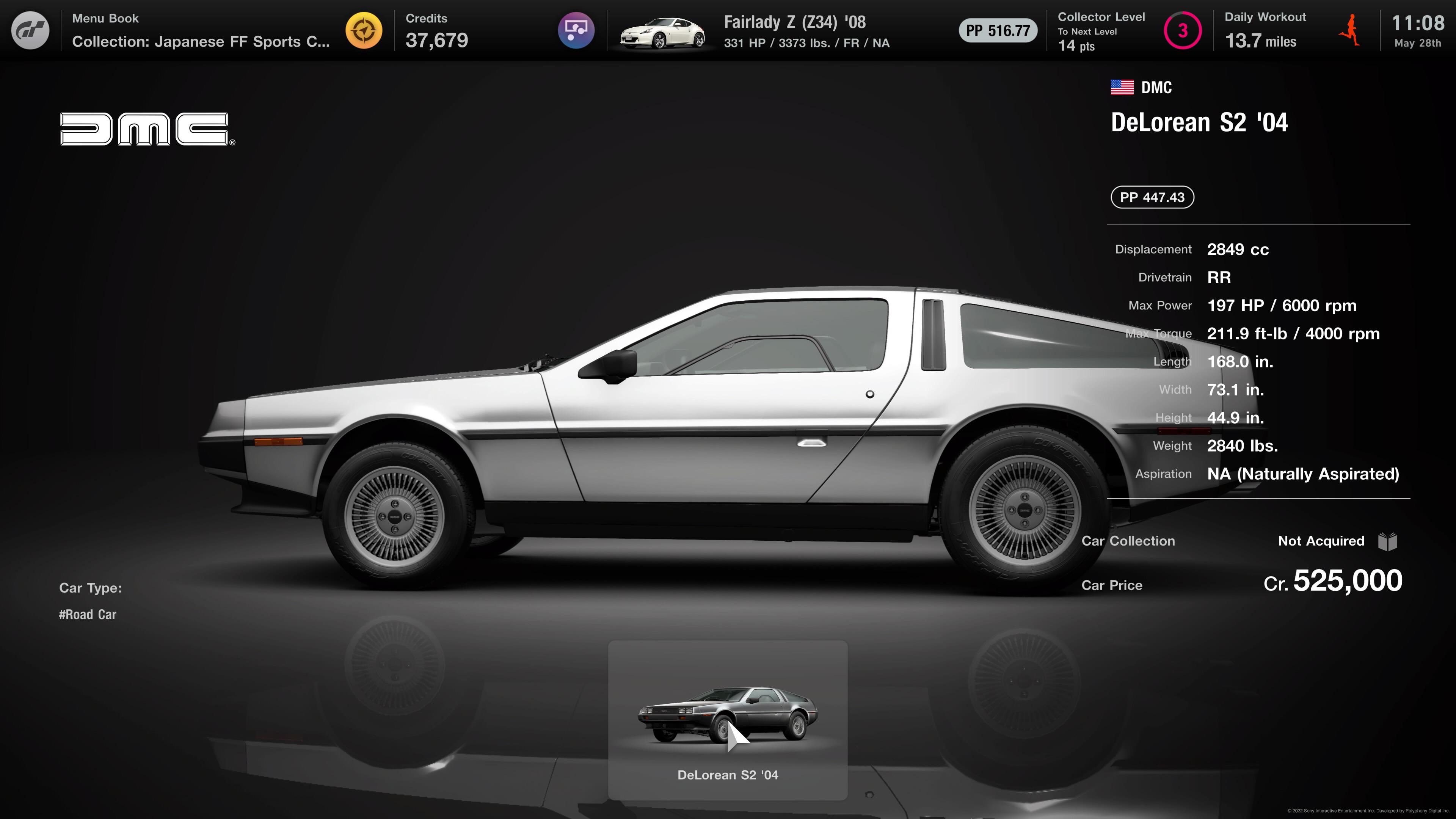 Back to the future Marty McFlys car is in here !!! r/granturismo