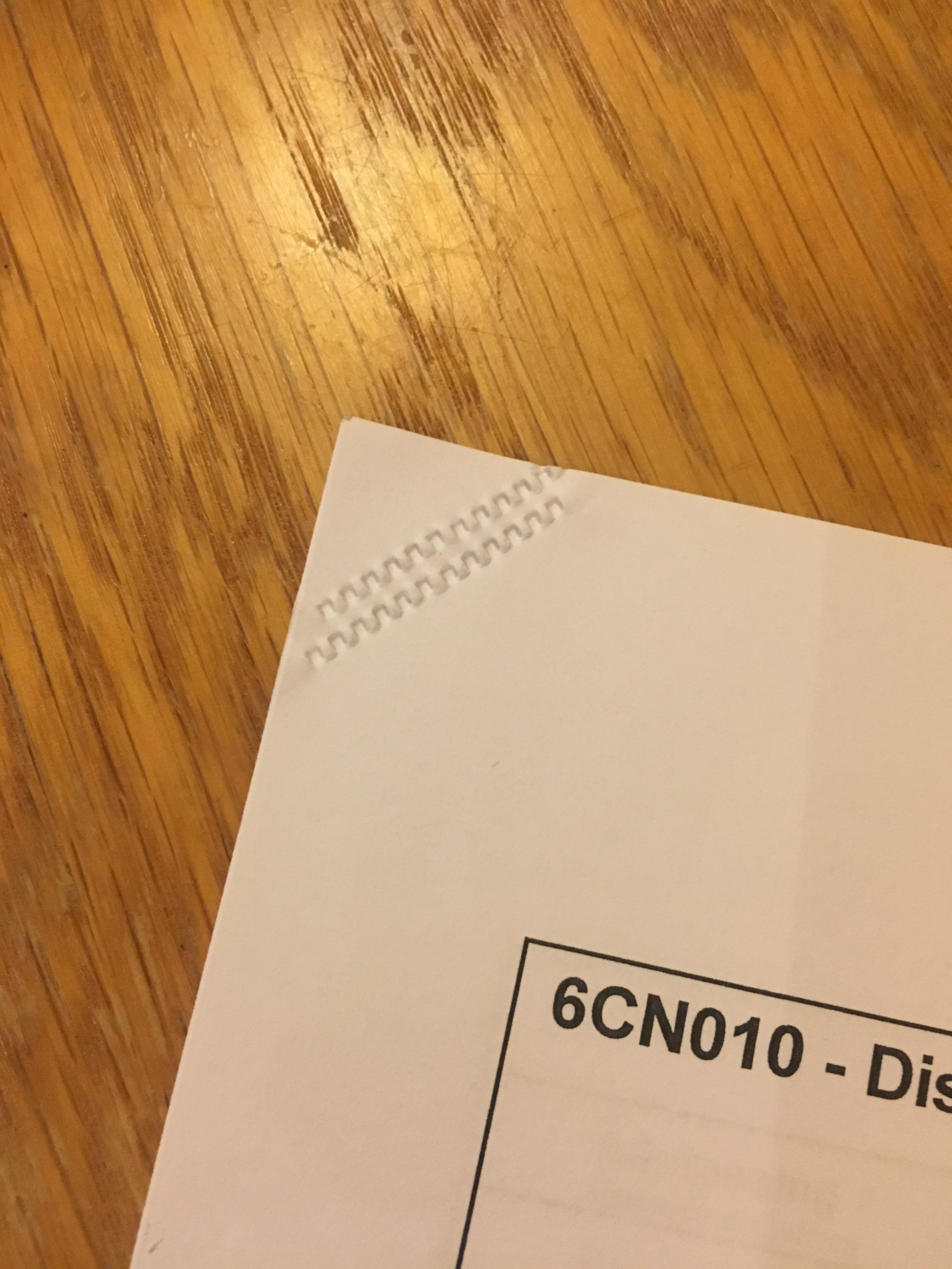 My lecture notes were fastened with a stapleless stapler r