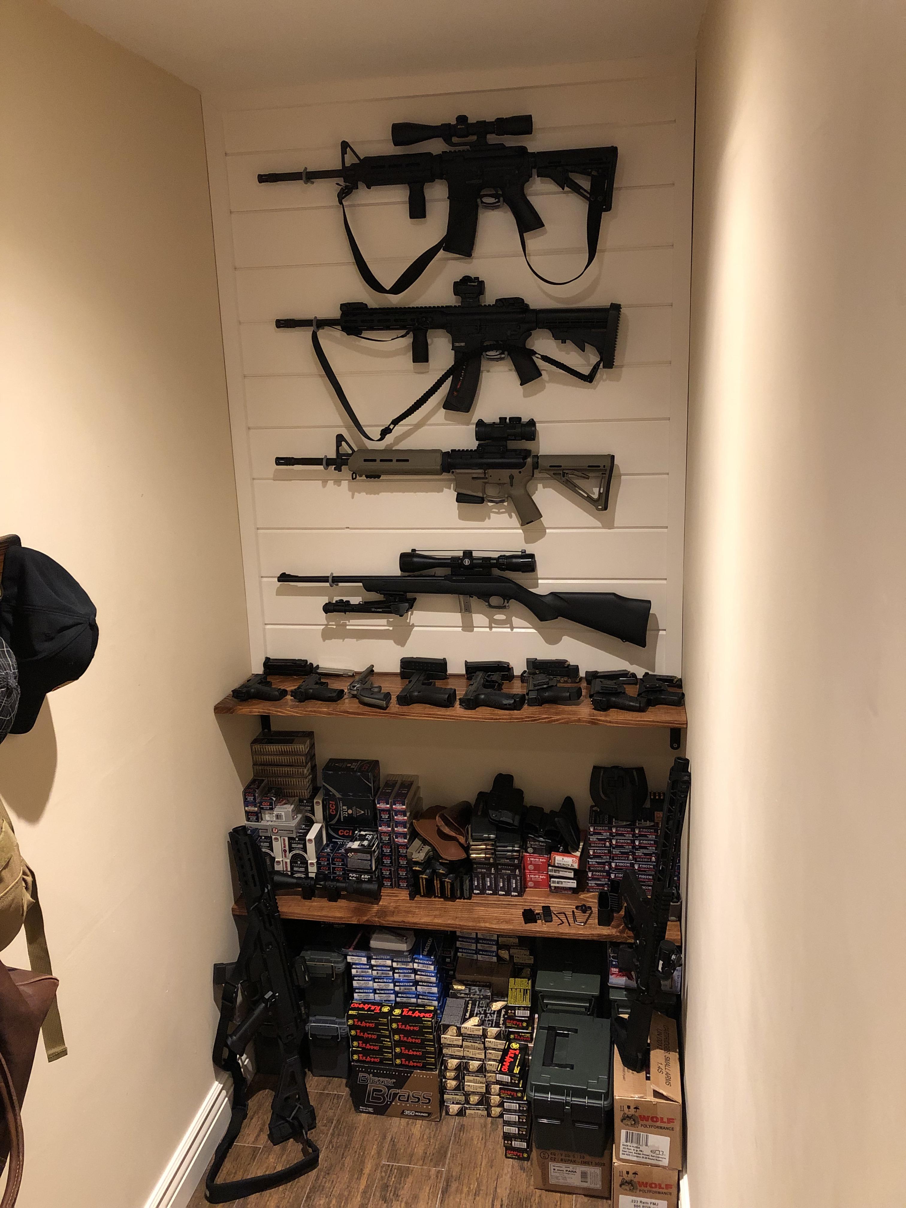 My armory...I mean master closet r/guns