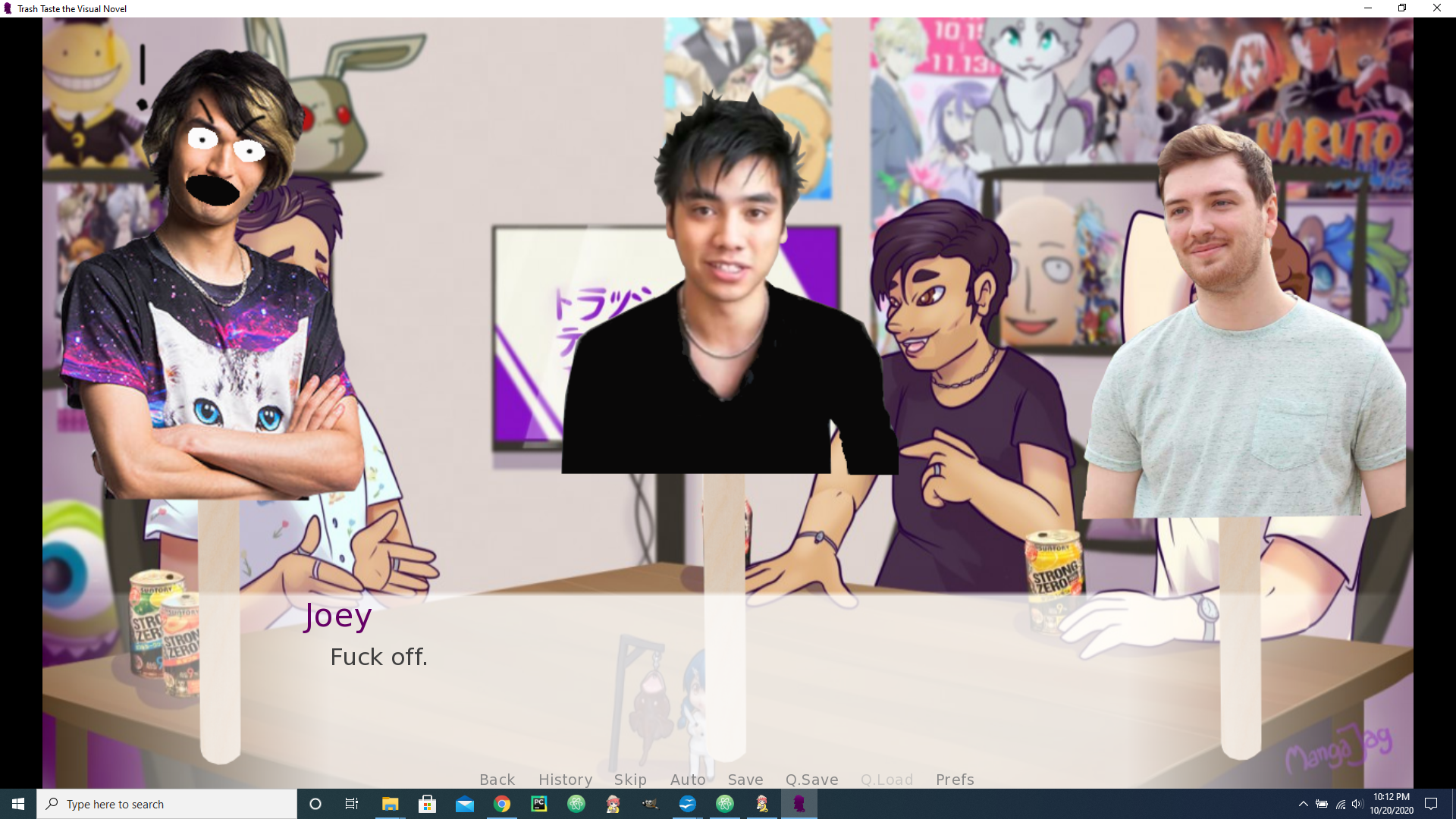 Trash Taste the Visual Novel is now in the programming stage! TrashTaste