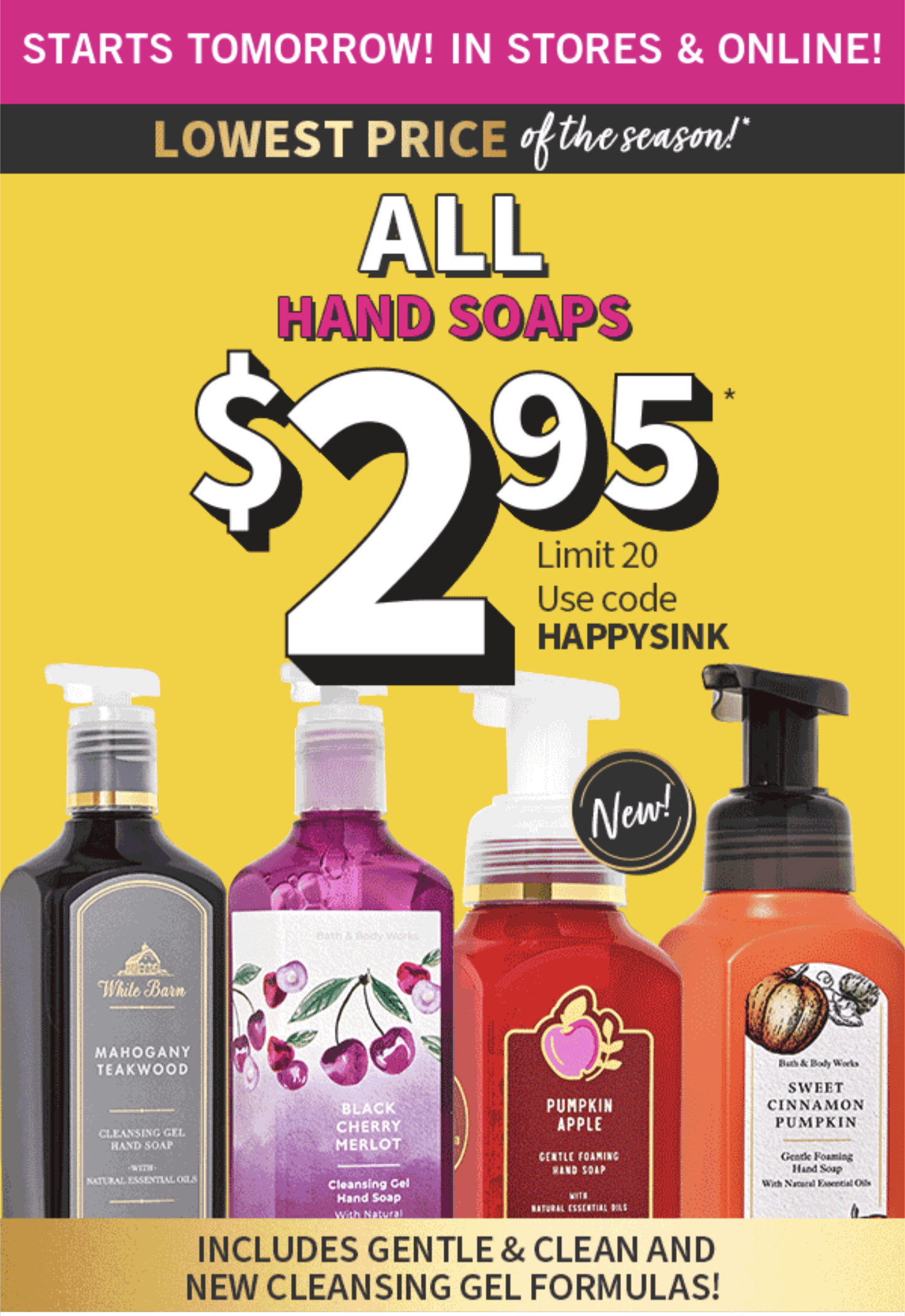 Soap Sale Tomorrow Code Needed r/bathandbodyworks