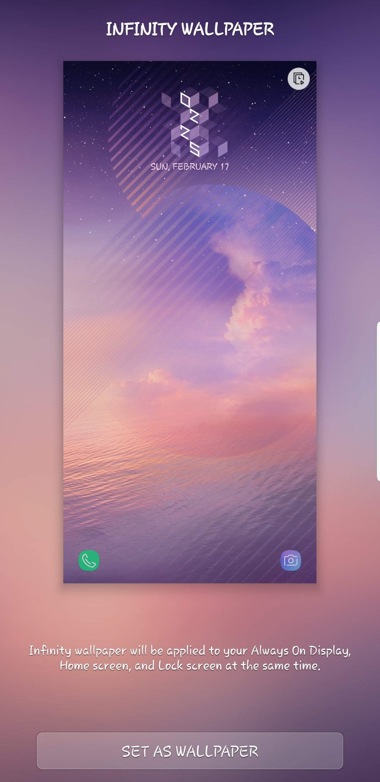 Anybody know if i can get the Note8 Infinity Wallpaper on the Note9