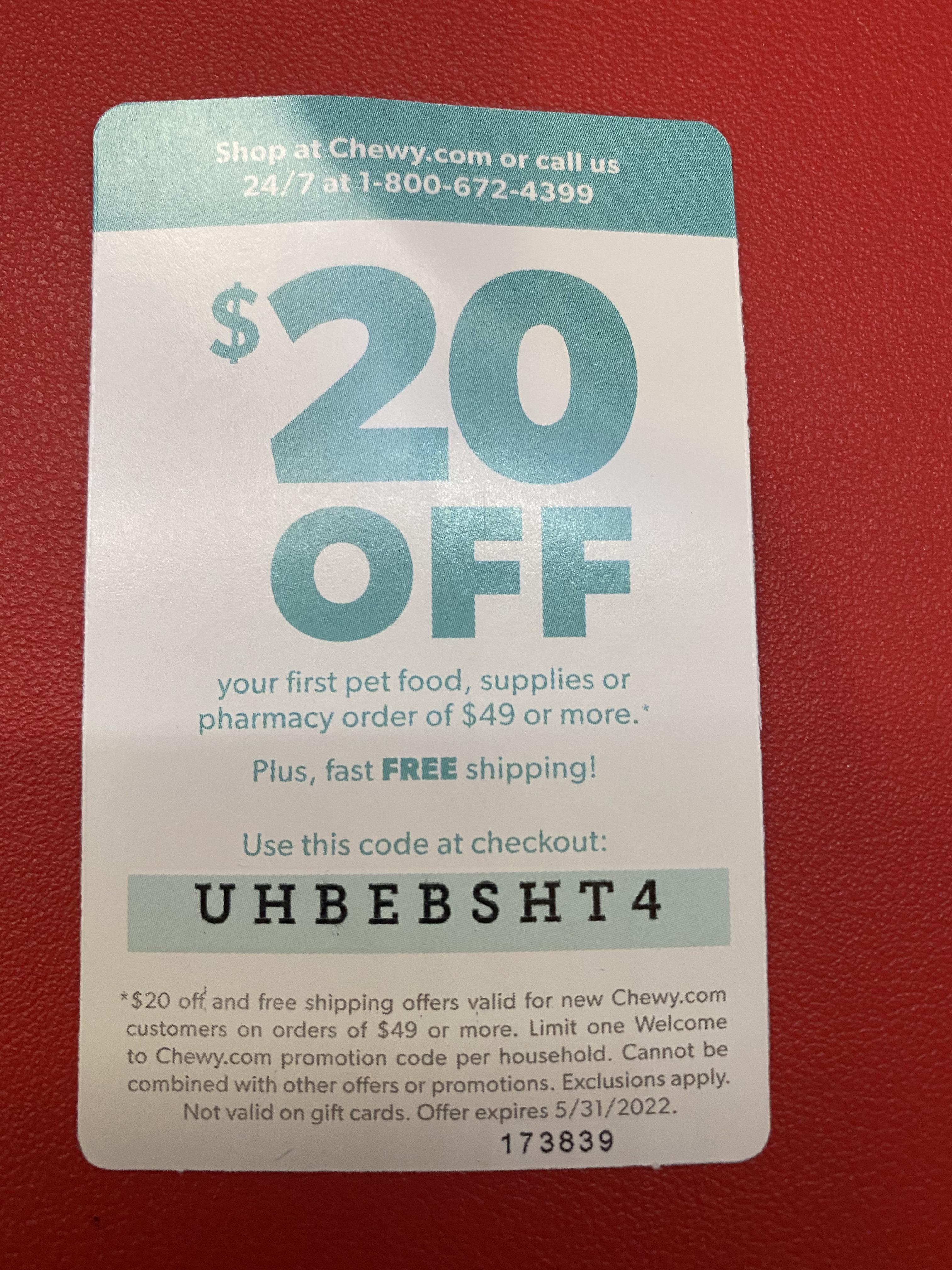 Chewy Coupons 2024 Discount Code Uk Randy Carrissa