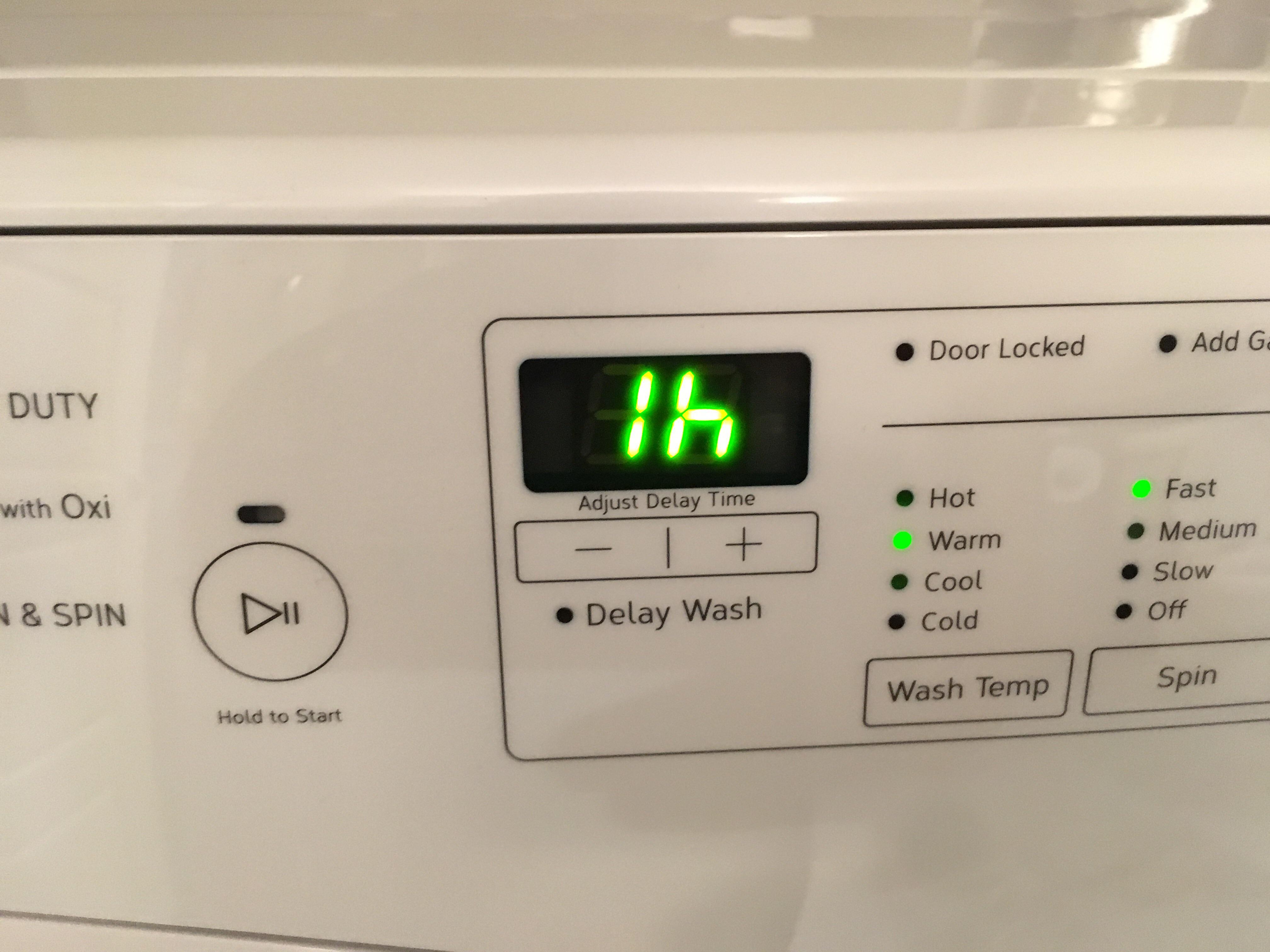 Just realized my washer doesn't actually say hi to me when I turn it on