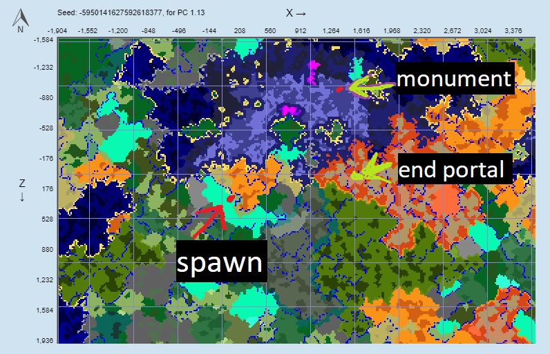 [Java 1.13] Spawn in a village next to desert pyramide with all your