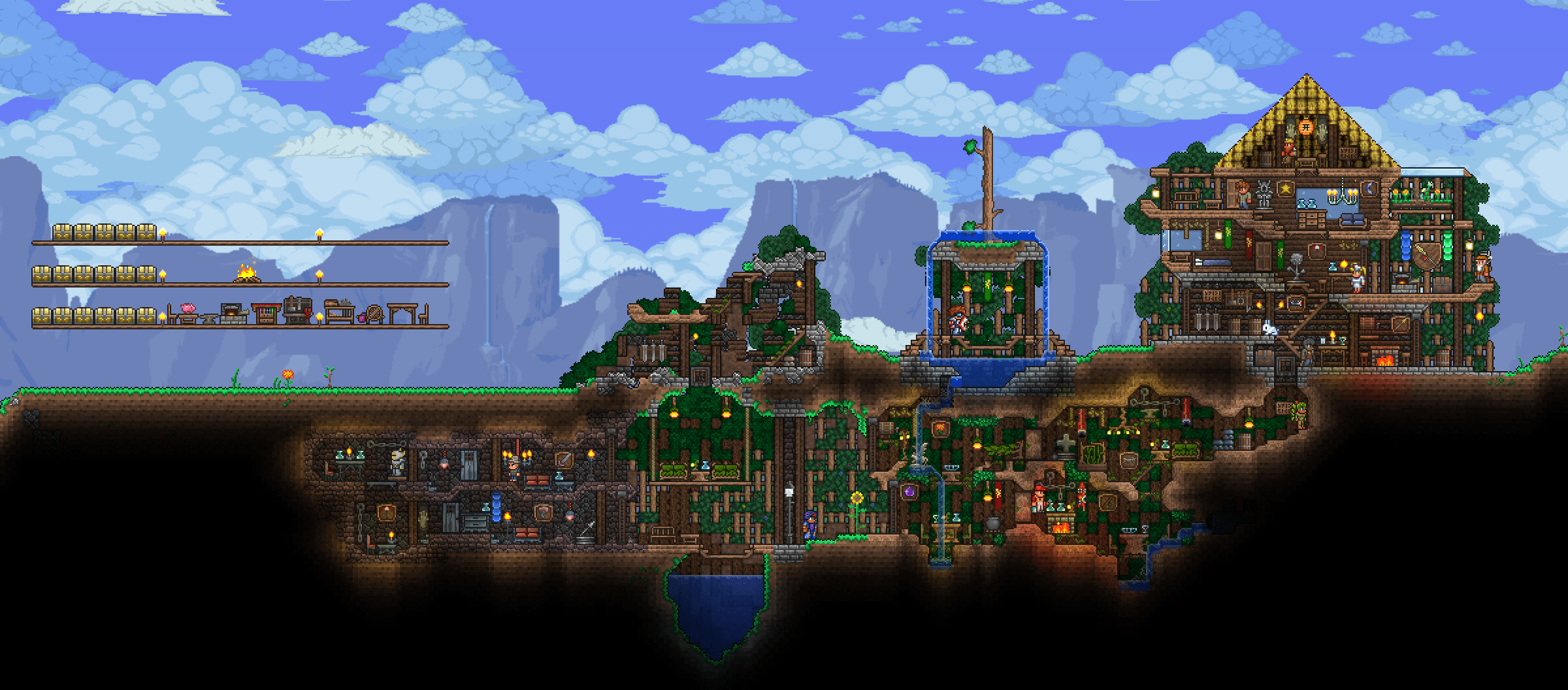 Update to my yesterday post! Got rid of blocky base and granite&stone