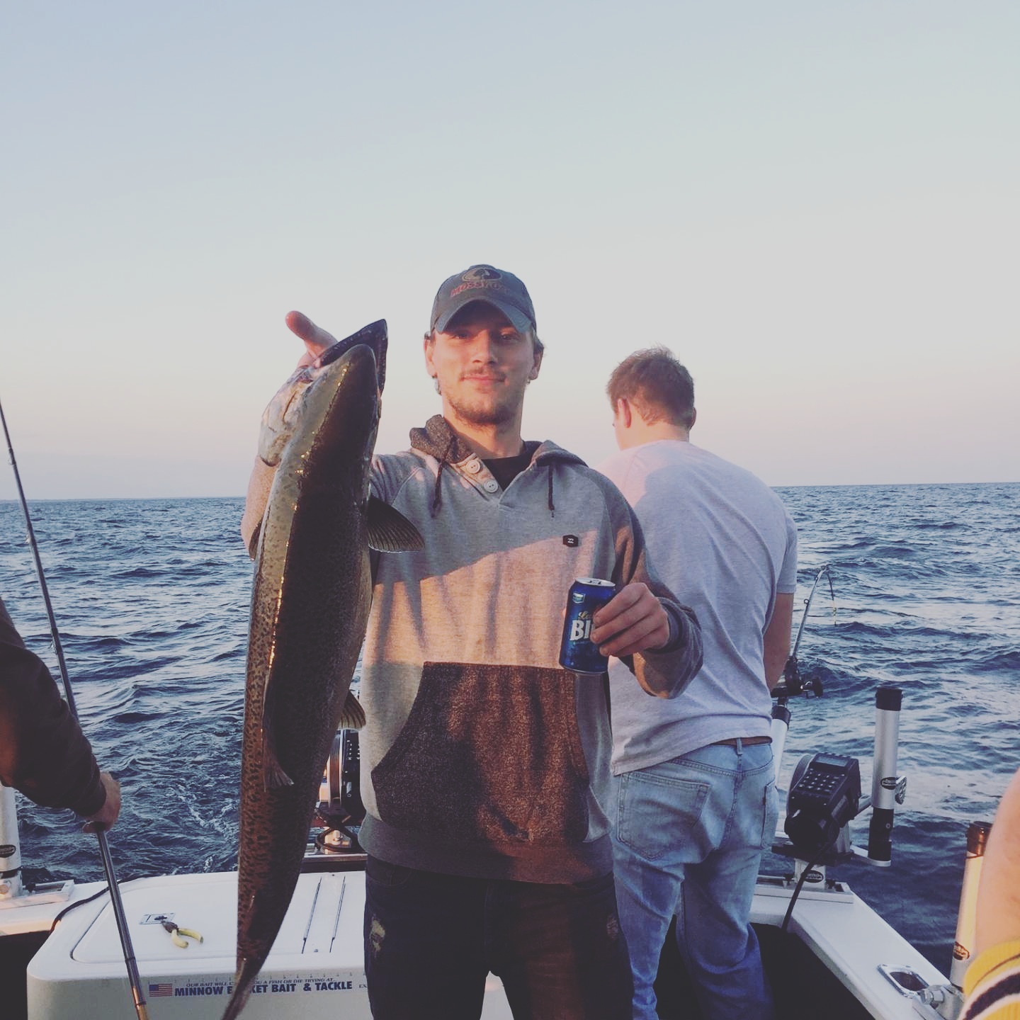 Salmon fishing in Lake Michigan! One of the best ways to spend your summer mornings! Reel Steal