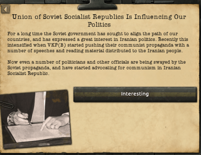 God forbid they bring communism into our communist country! hoi4