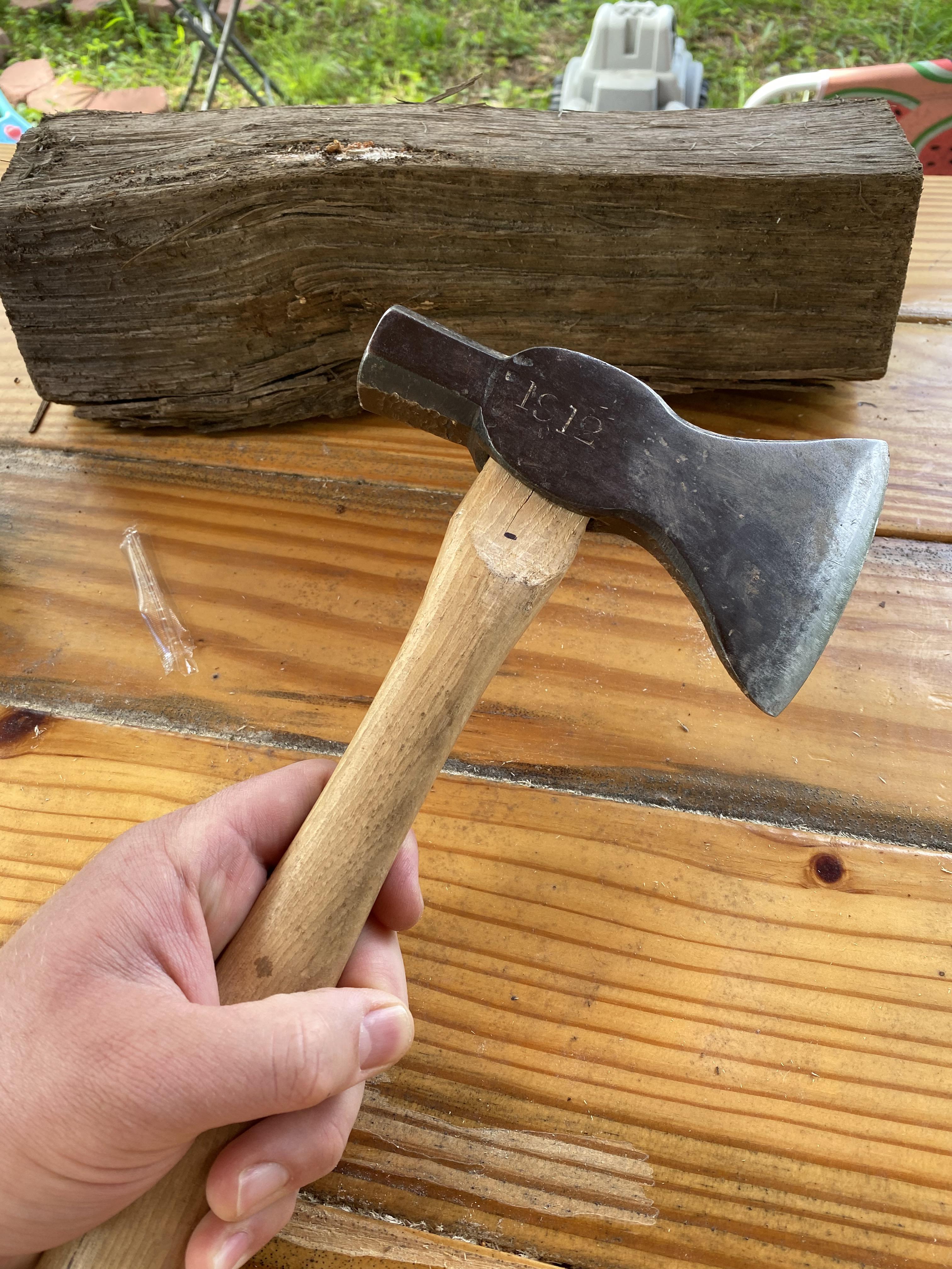 1912 hatchet hammer combo from my grand pappy. No makers mark, he says