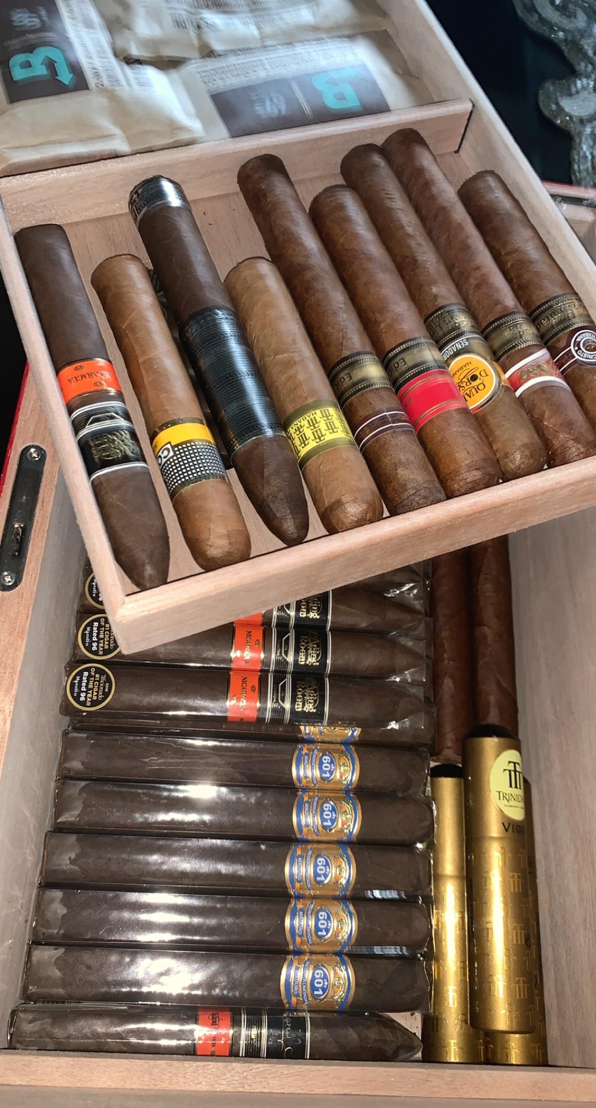 Humidor 3 filling up nicely r/cigars