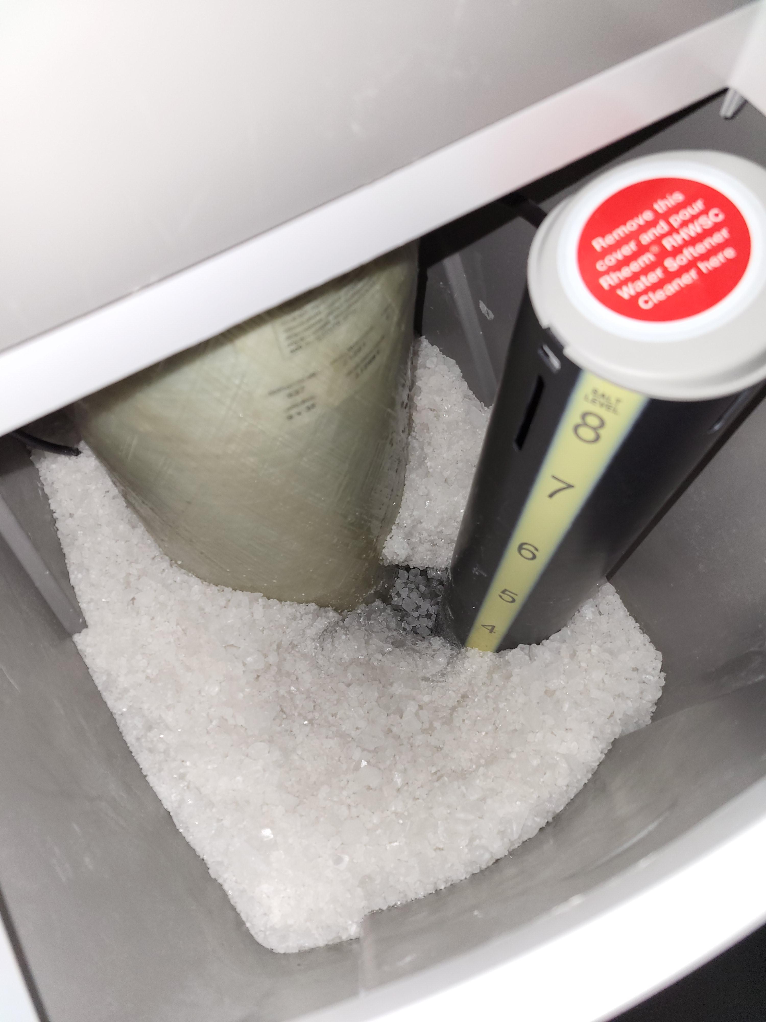 How can I prevent salt bridges like this in my water softener? I keep