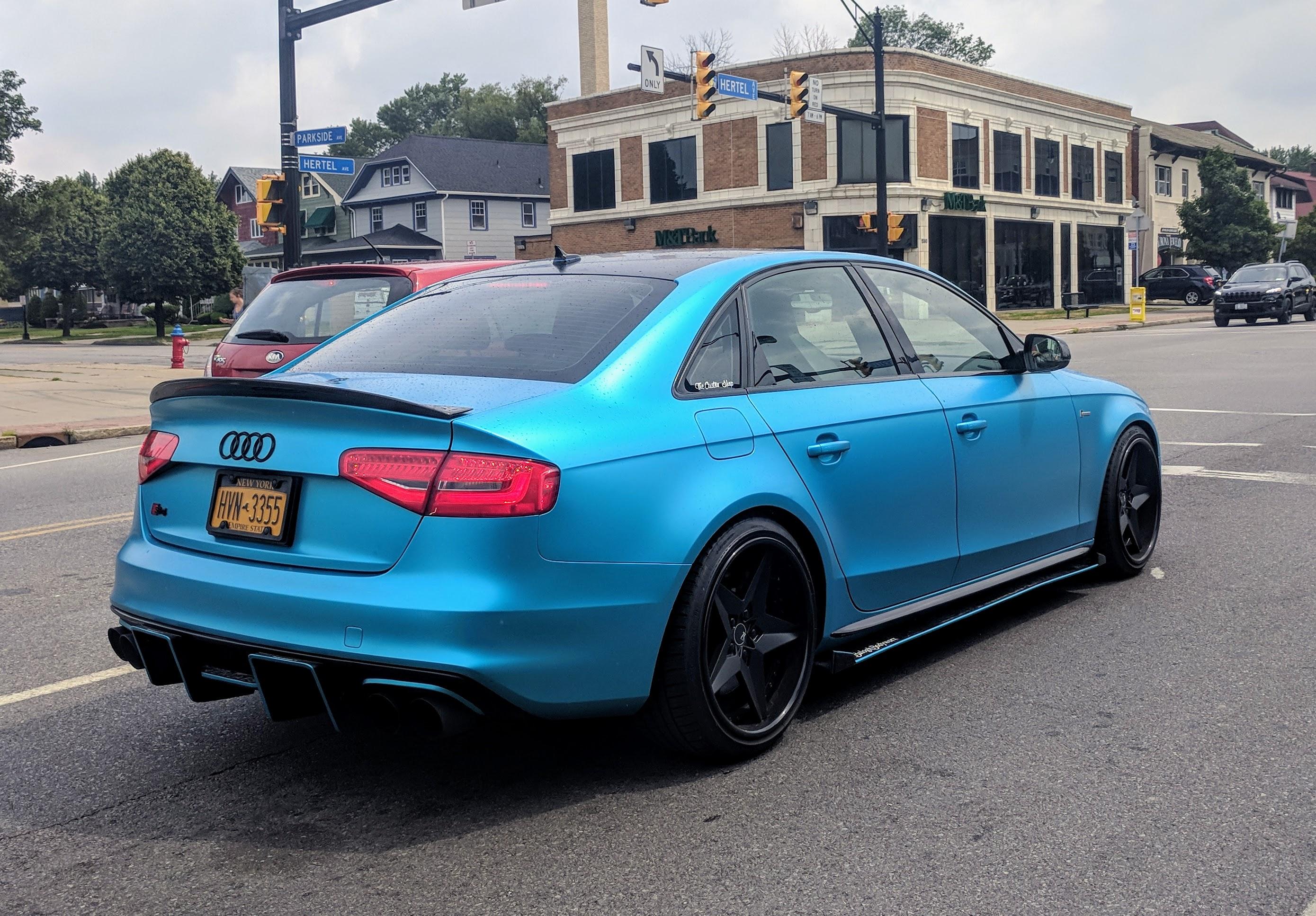 Spotted this clean wrapped S4 in Buffalo, NY today Audi