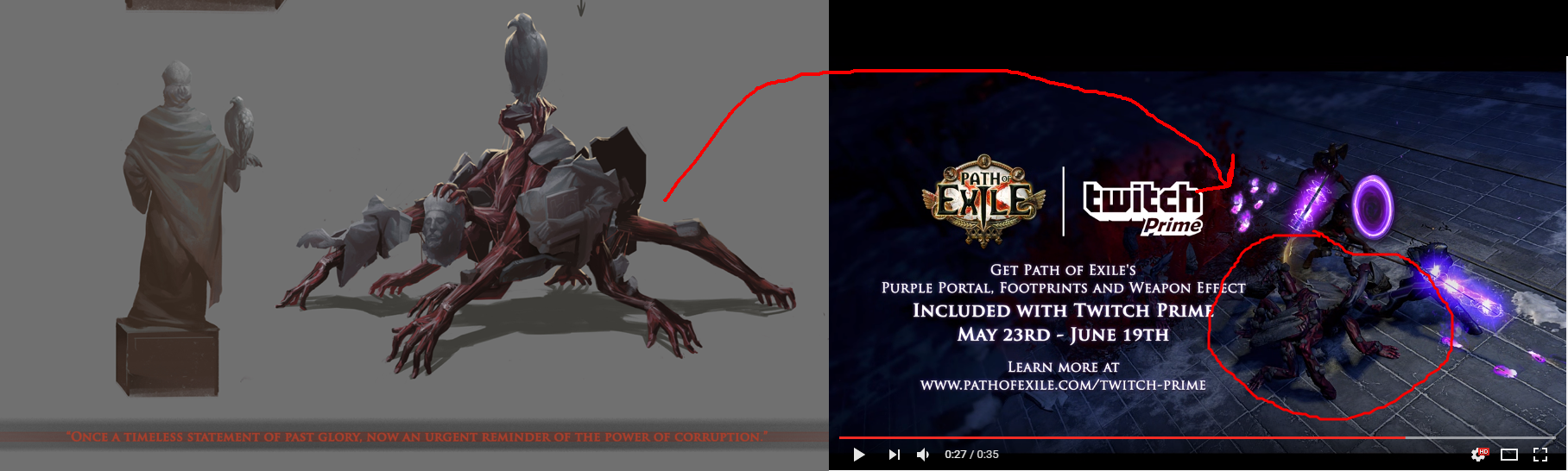 That statue/monster thing from the art book looks pretty good in game