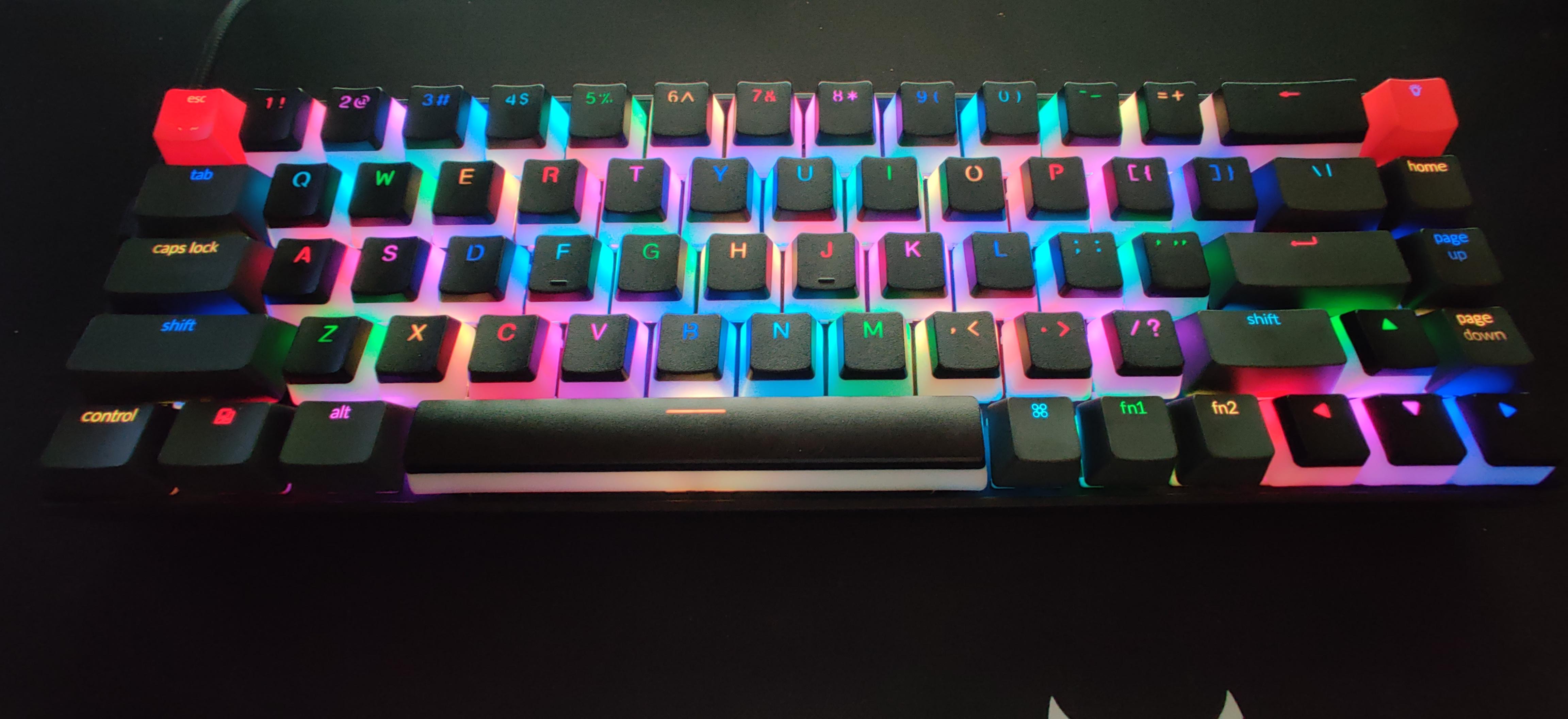 Keychron k6 with hyperx pudding keycaps r/MechanicalKeyboards