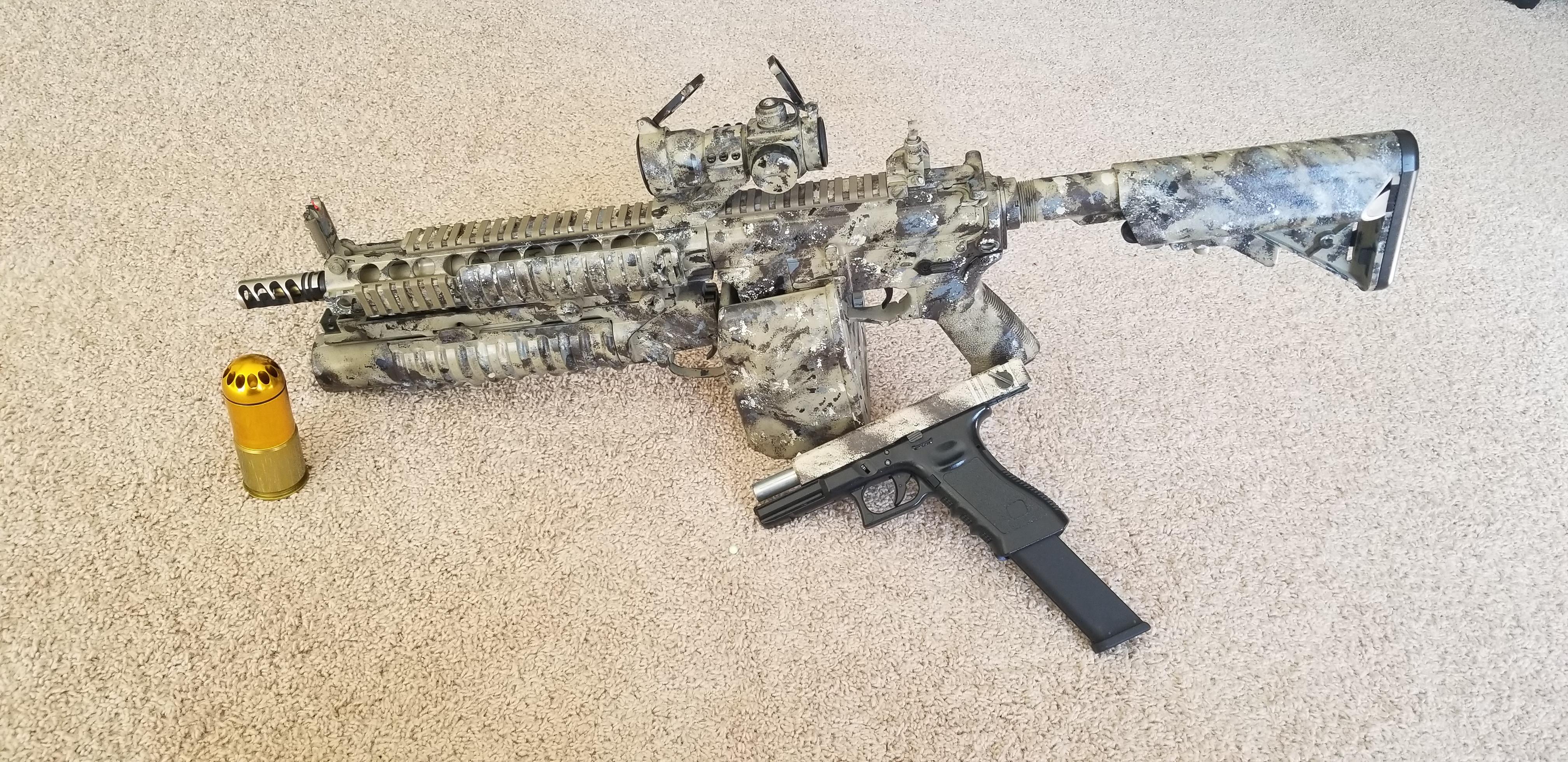First try at a paint job... how did i do r/airsoft