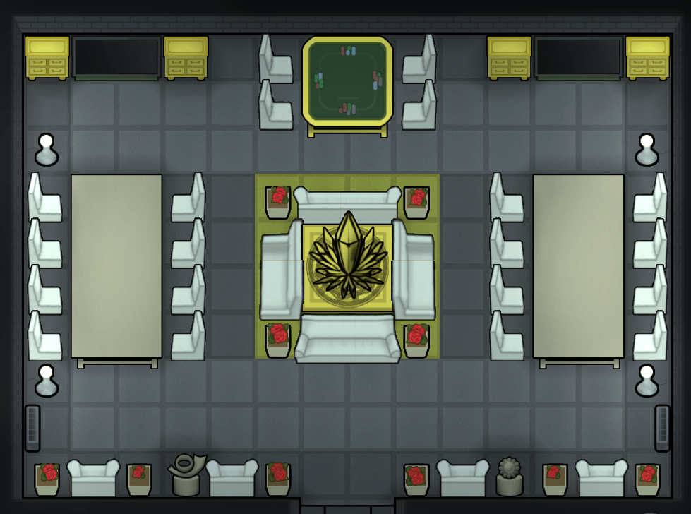 The diners of wonders A fancy dining room. r/RimWorld