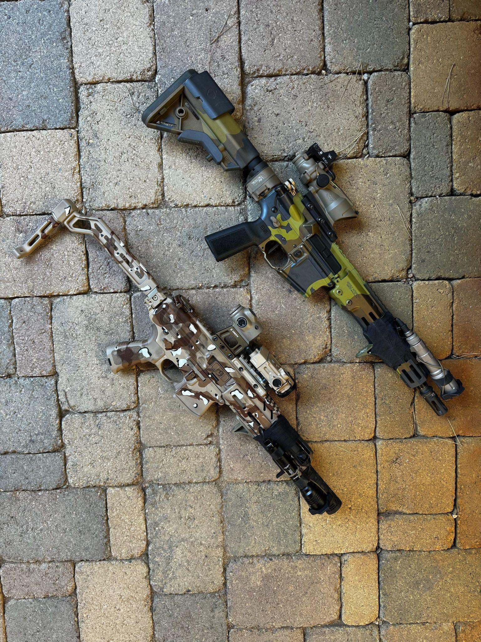 Both cerakote jobs by Gunfighter Canyon in Williams, AZ r/Cerakote
