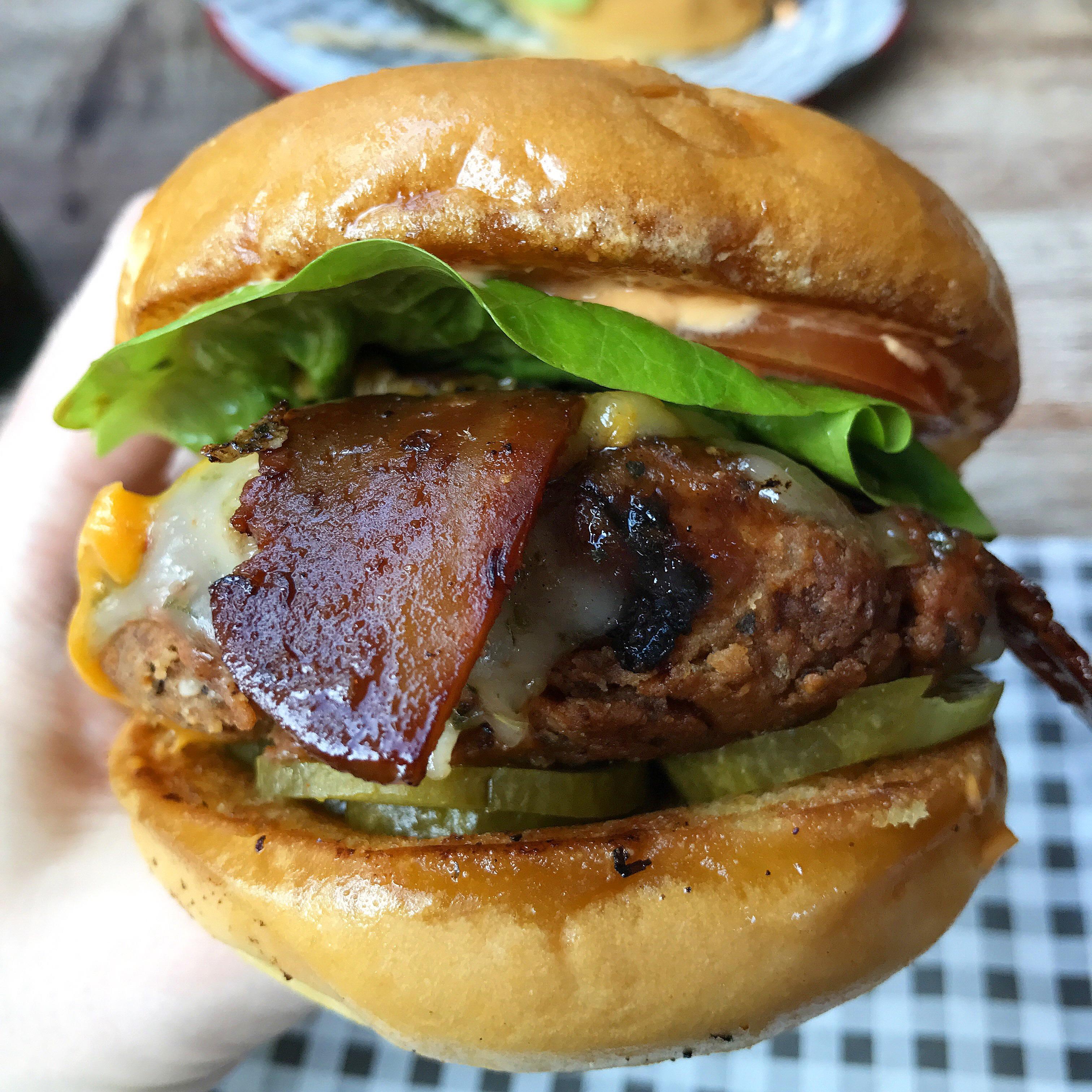 Vegan fried chicken and bacon burger coming soon to Bread Meats Bread