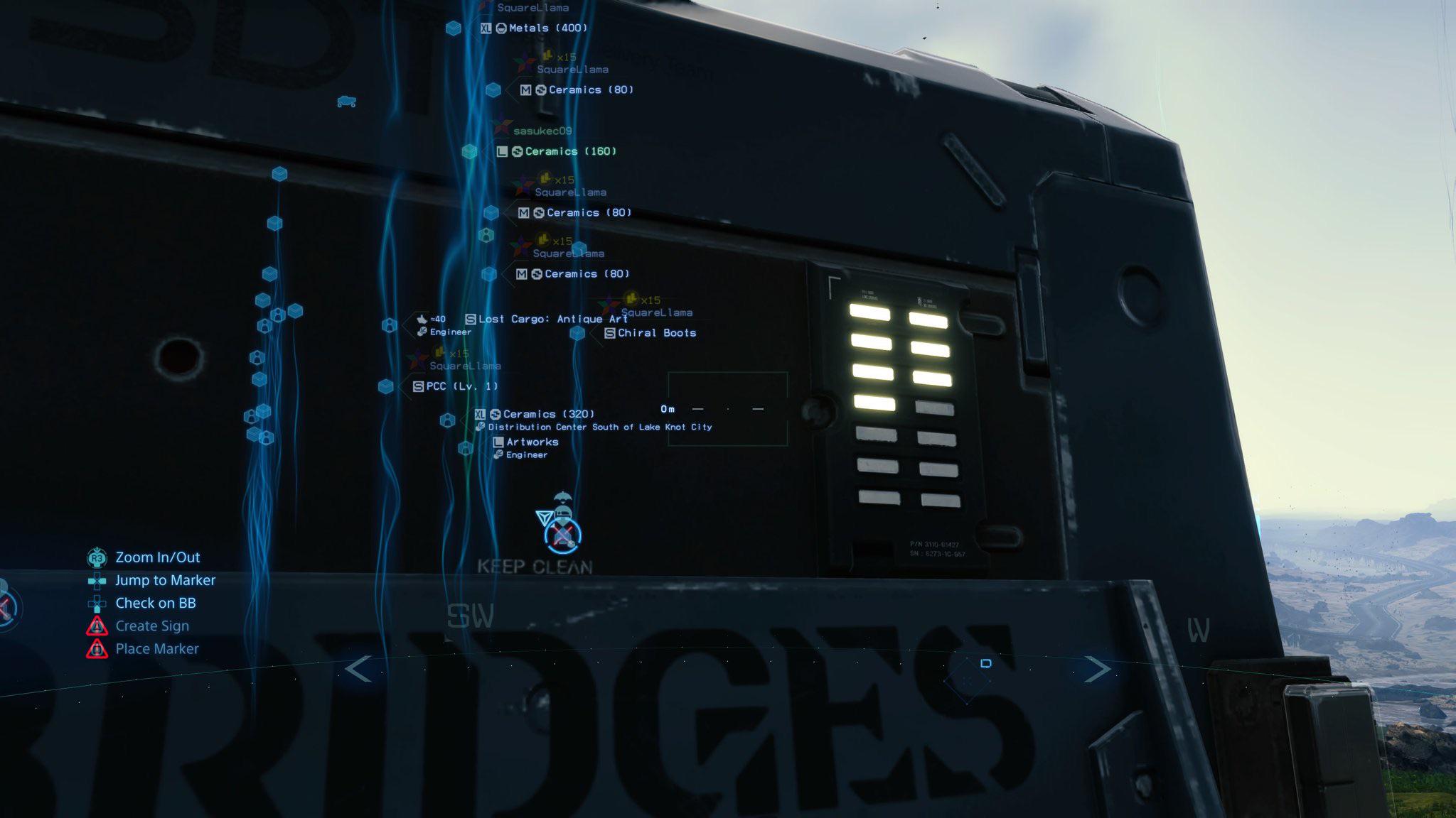 Check your truck’s capacity for cargo using the lights on the back! r