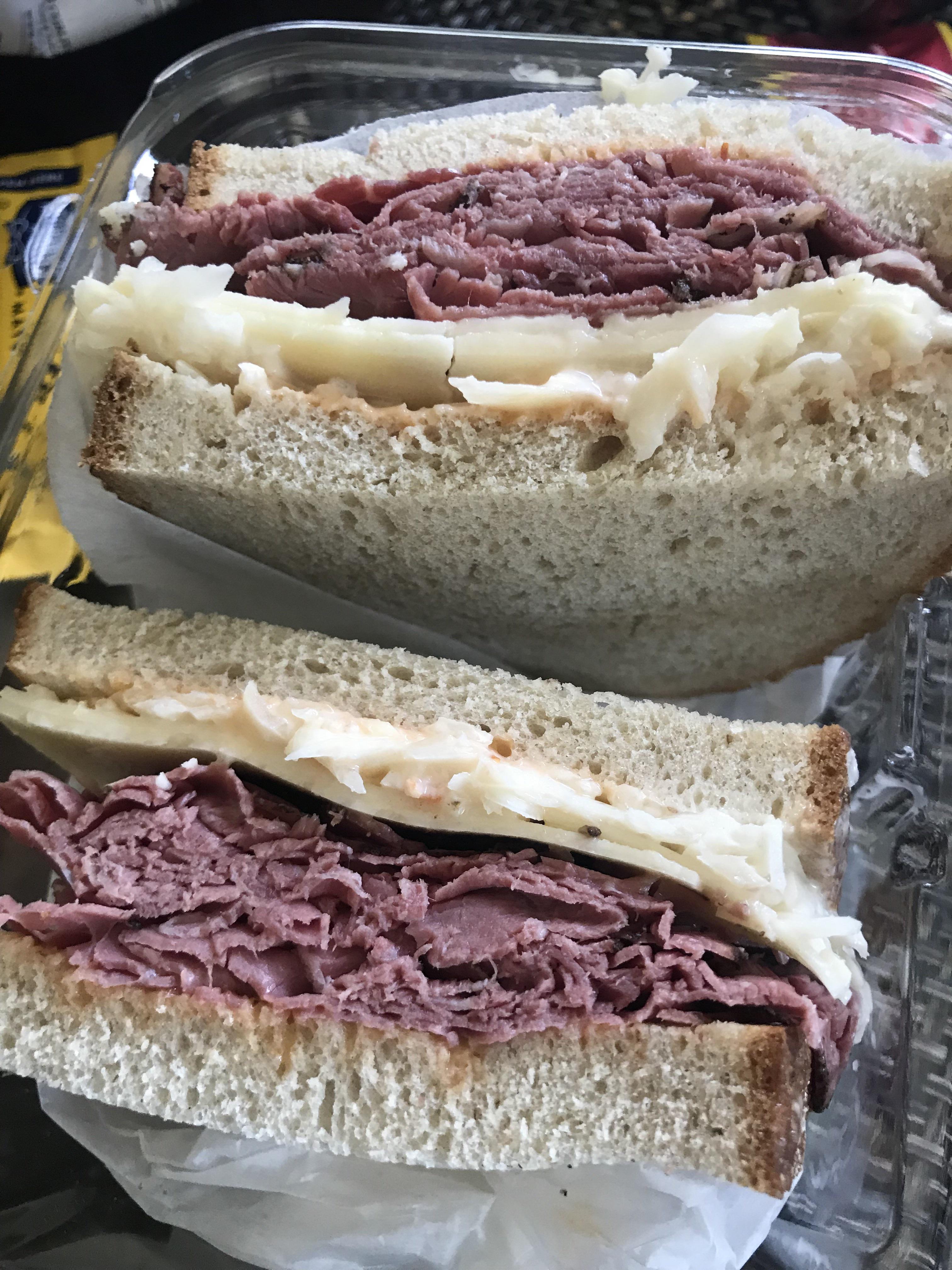 Calorie Estimate? Pastrami and Swiss on rye with coleslaw and Russian