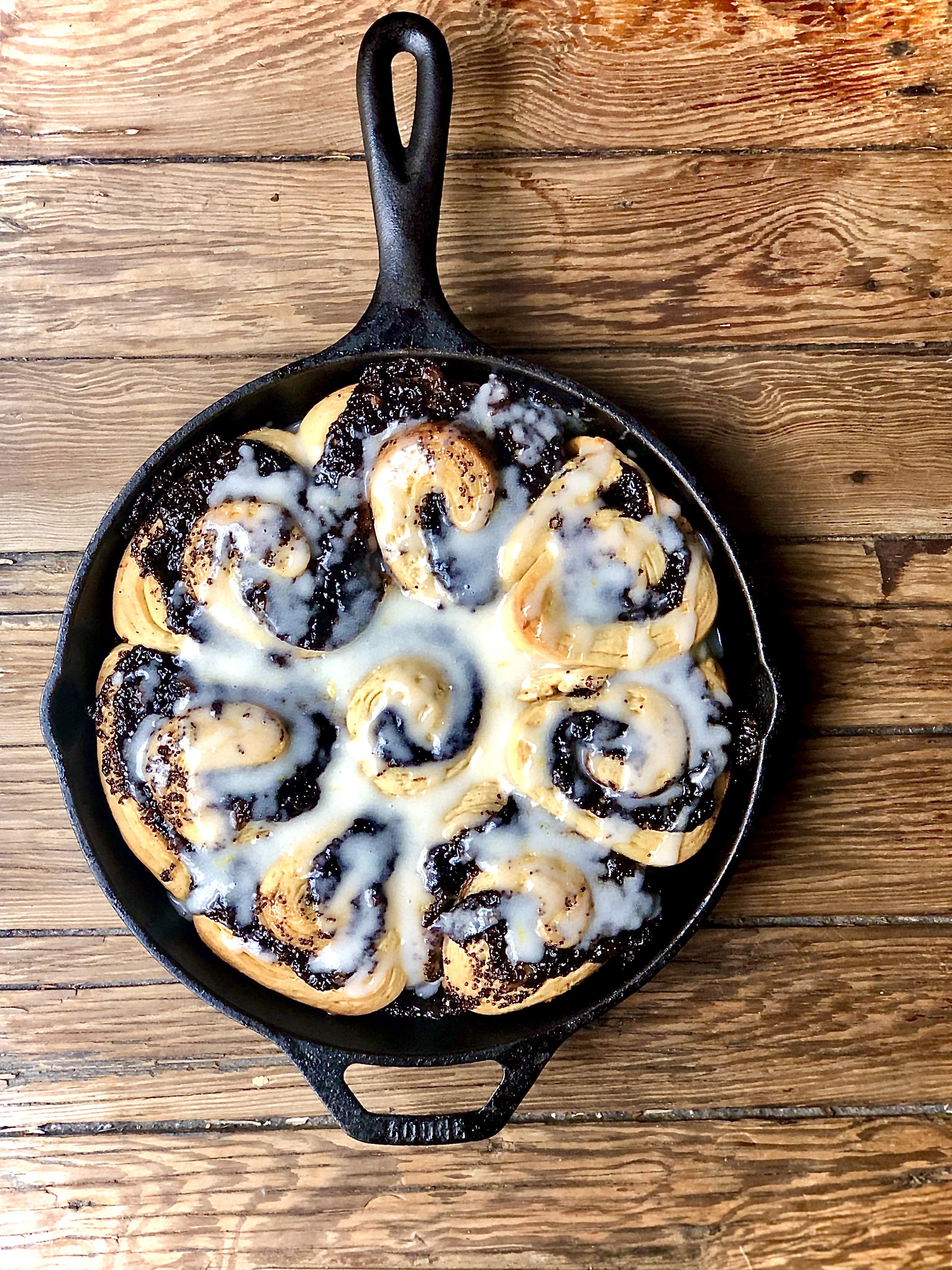Lemon Poppyseed Cinnamon Rolls Yeast Dough Overnight Rise r/Breadit