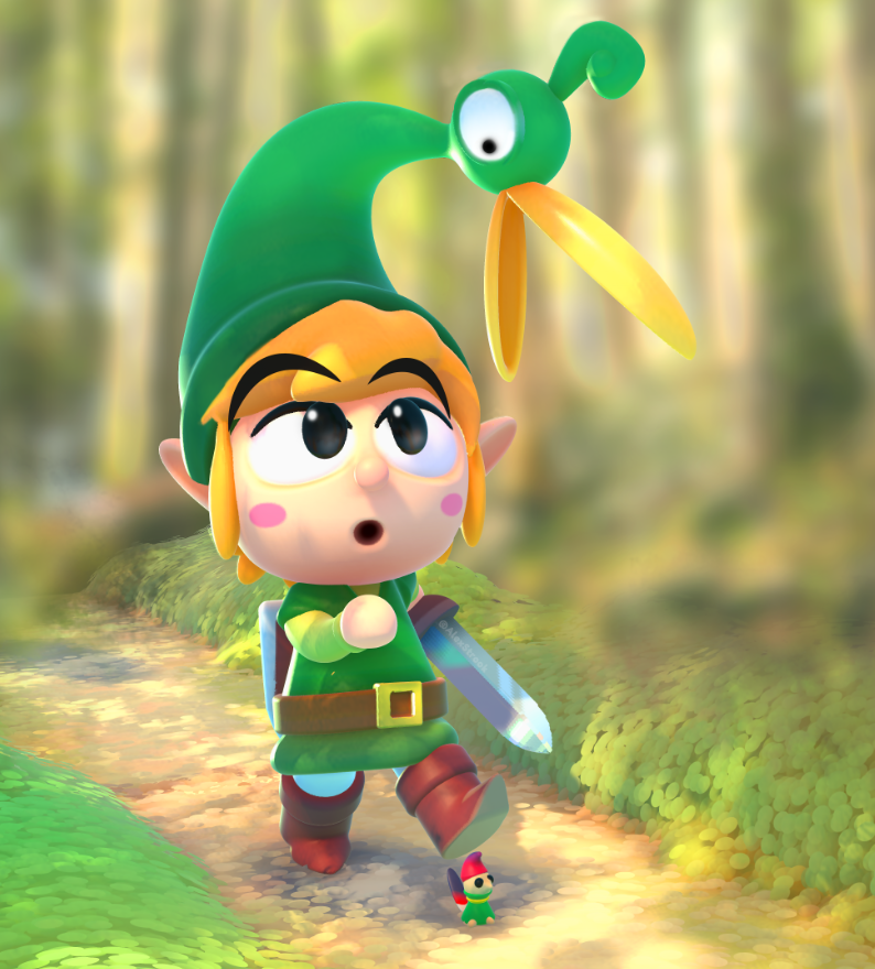 [OC][MC]A little Minish Cap fanart I made! zelda