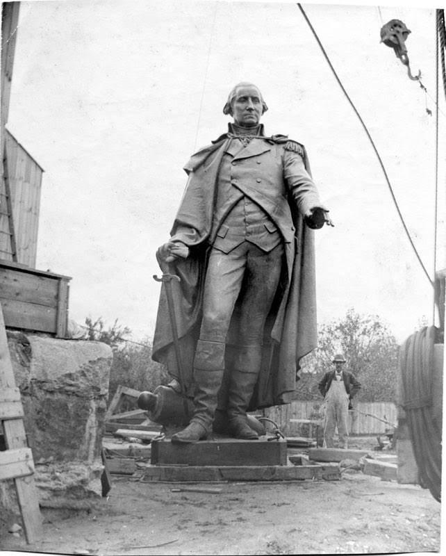 A statue of Washington by the noted sculptor Thomas Ball was