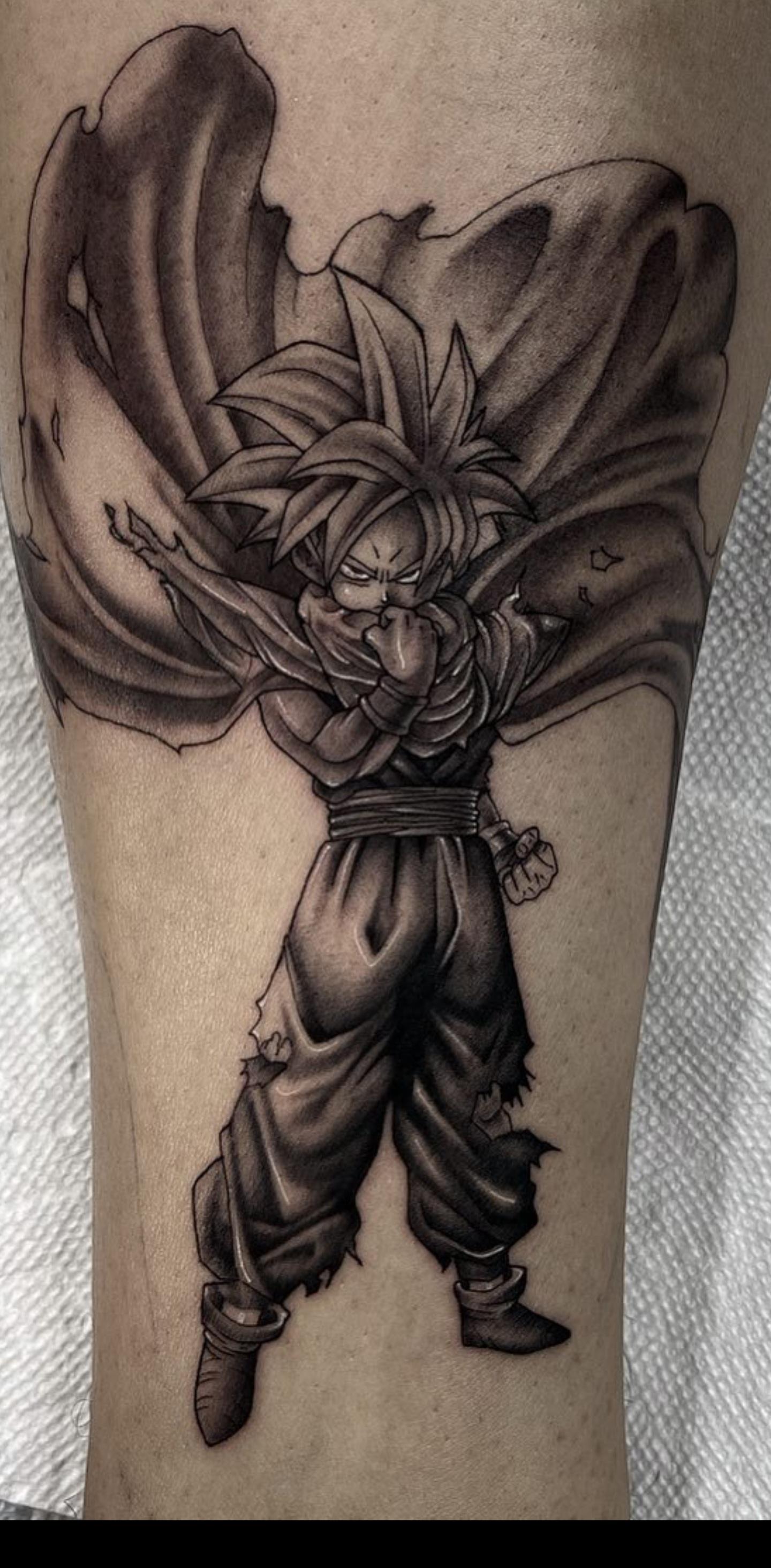 My kid Gohan Tattoo, made by rooly_carther on IG. r/dbz