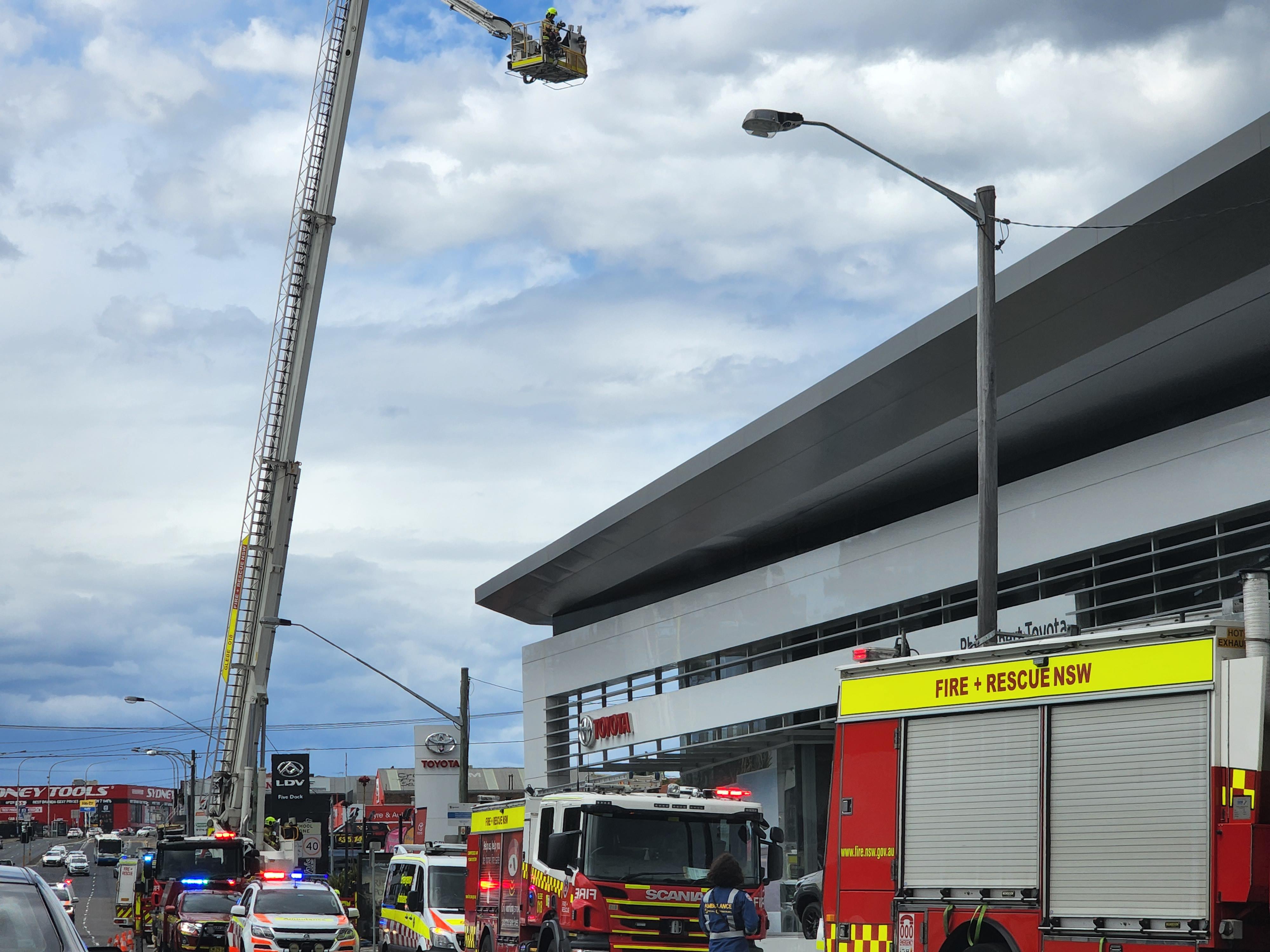 anyone know what happened at the Toyota dealer at Parramatta Rd Five