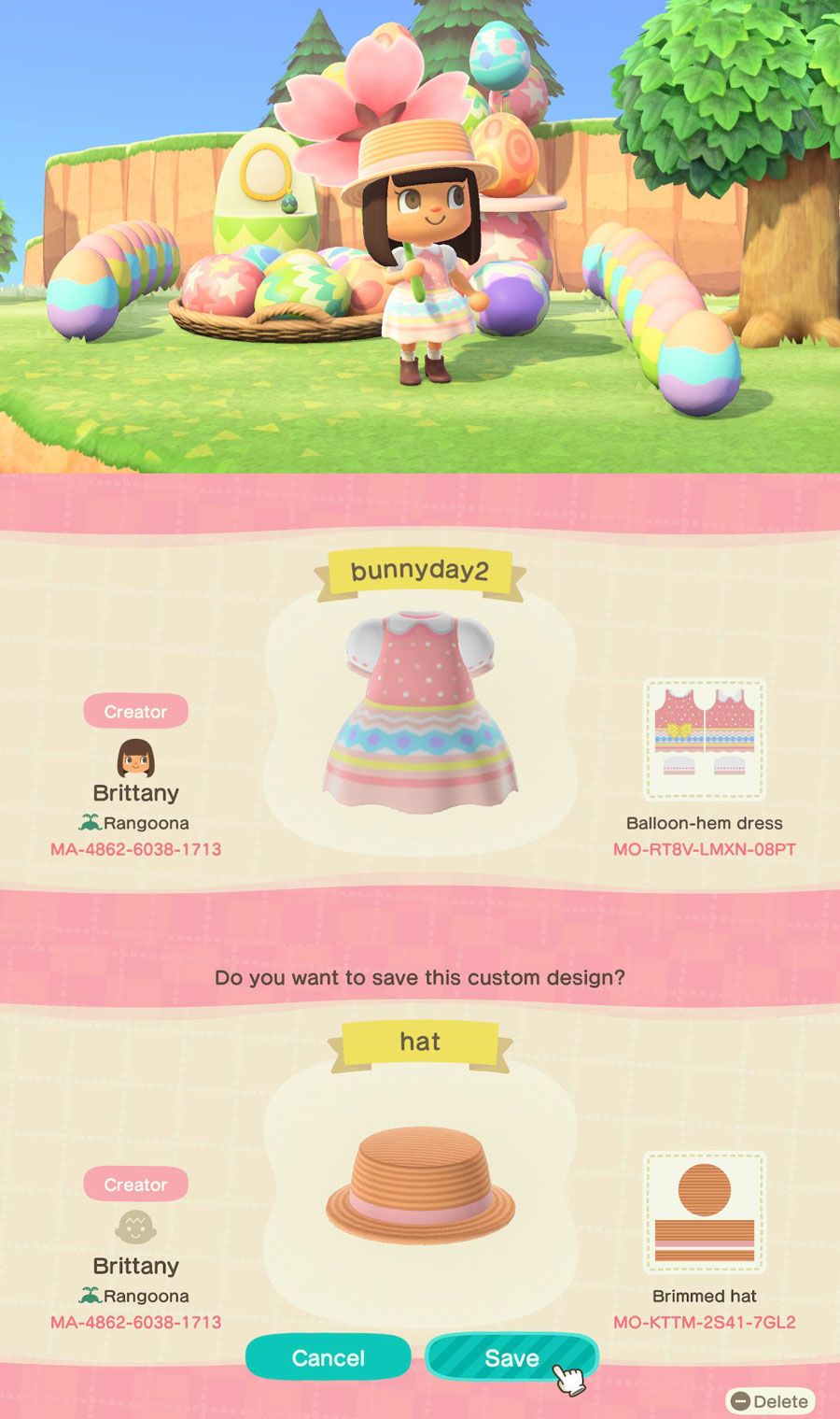 Custom Bunny Day Outfit r/AnimalCrossing