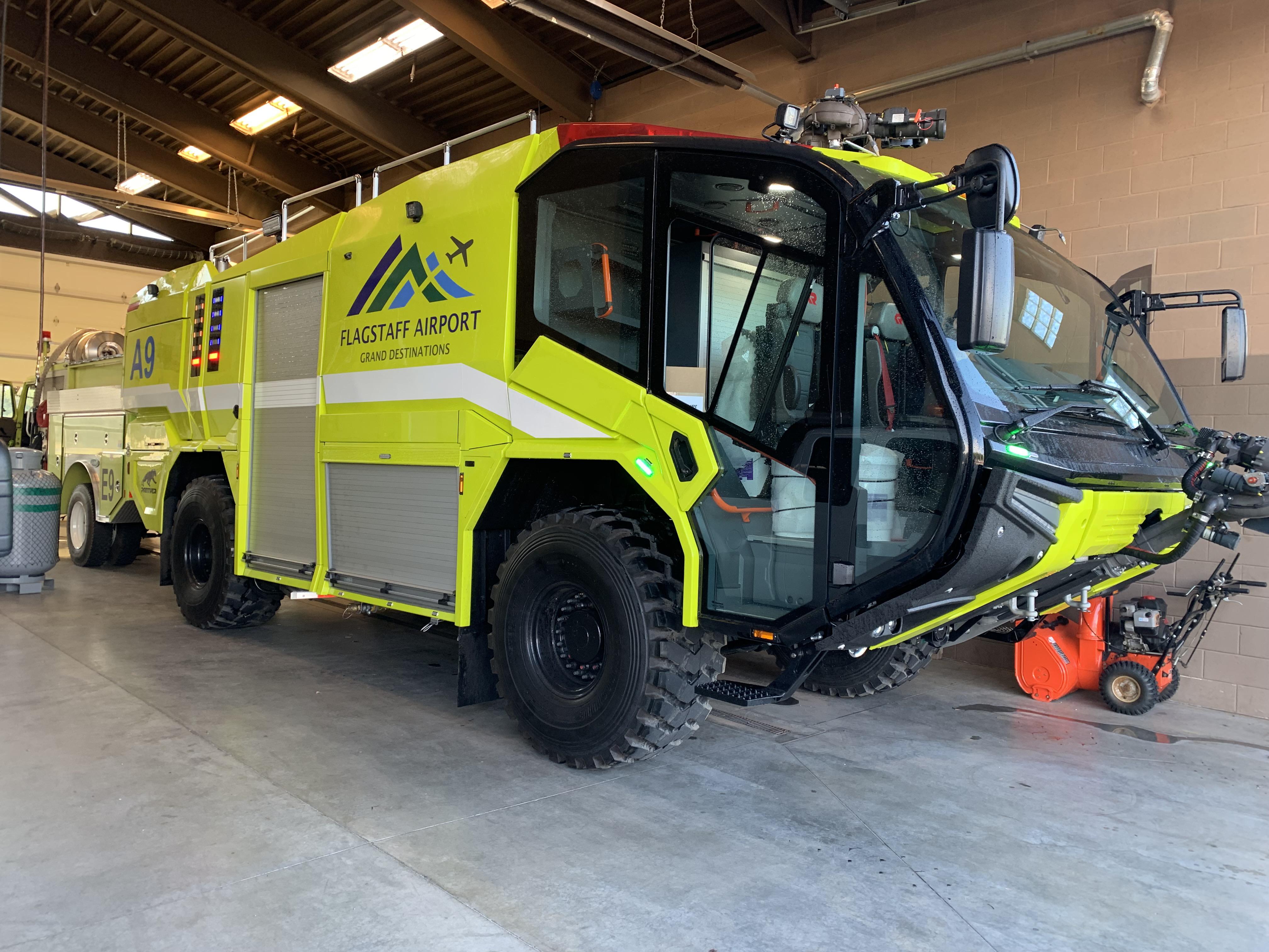 Our new ARFF truck got delivered this morning. Firefighting