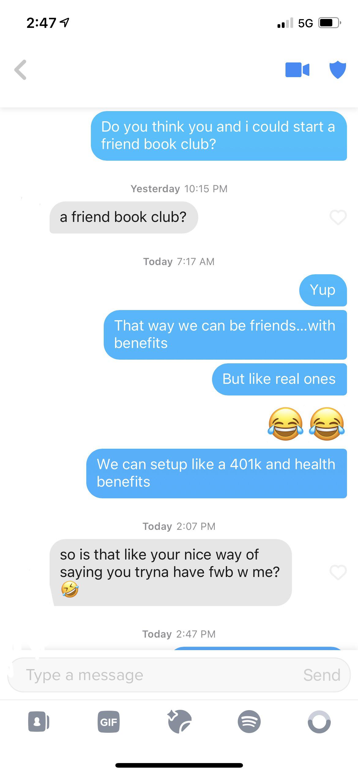 Friends with benefits? r/Tinder