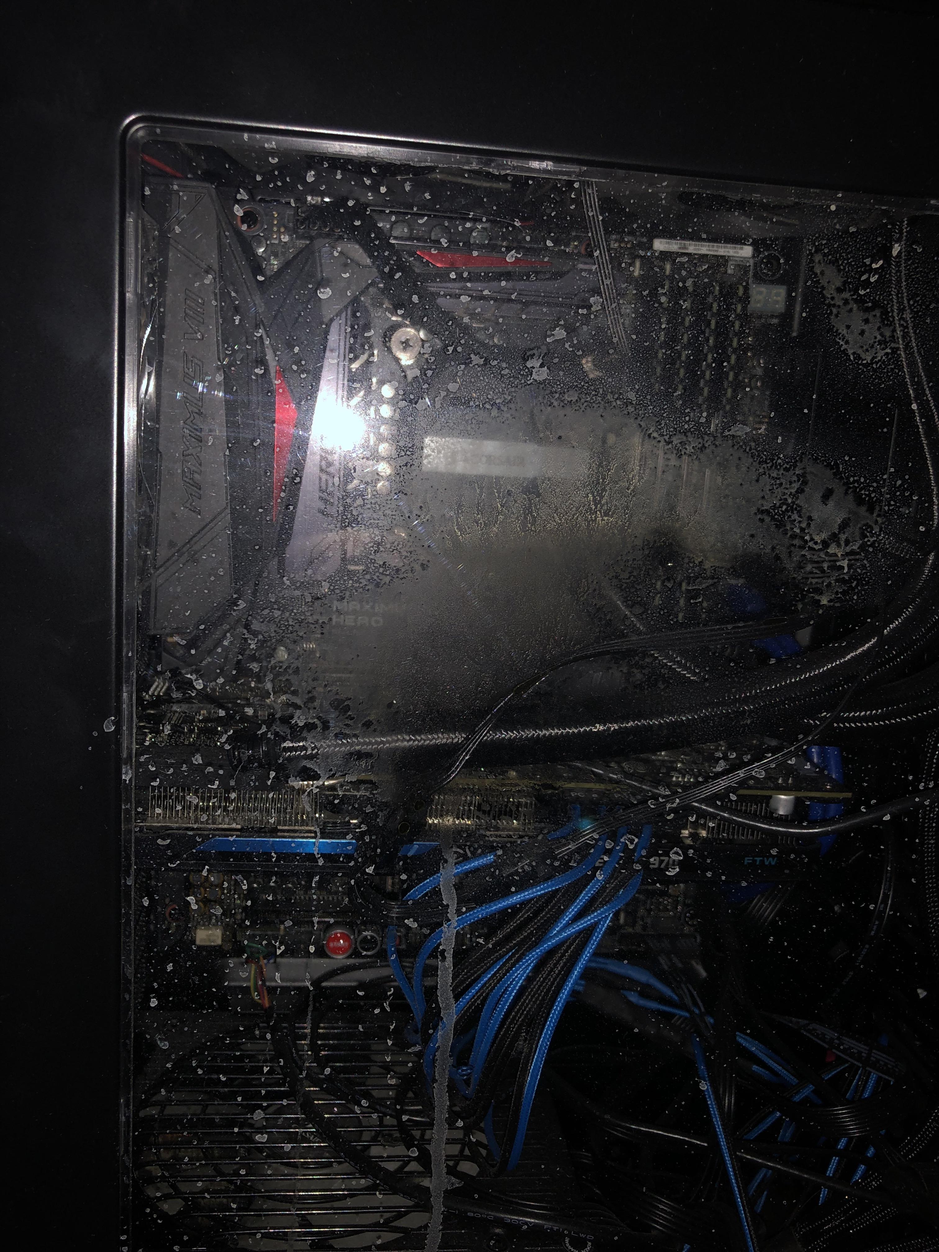 I knew liquid cooling was a bad idea. Came home to a tube separated