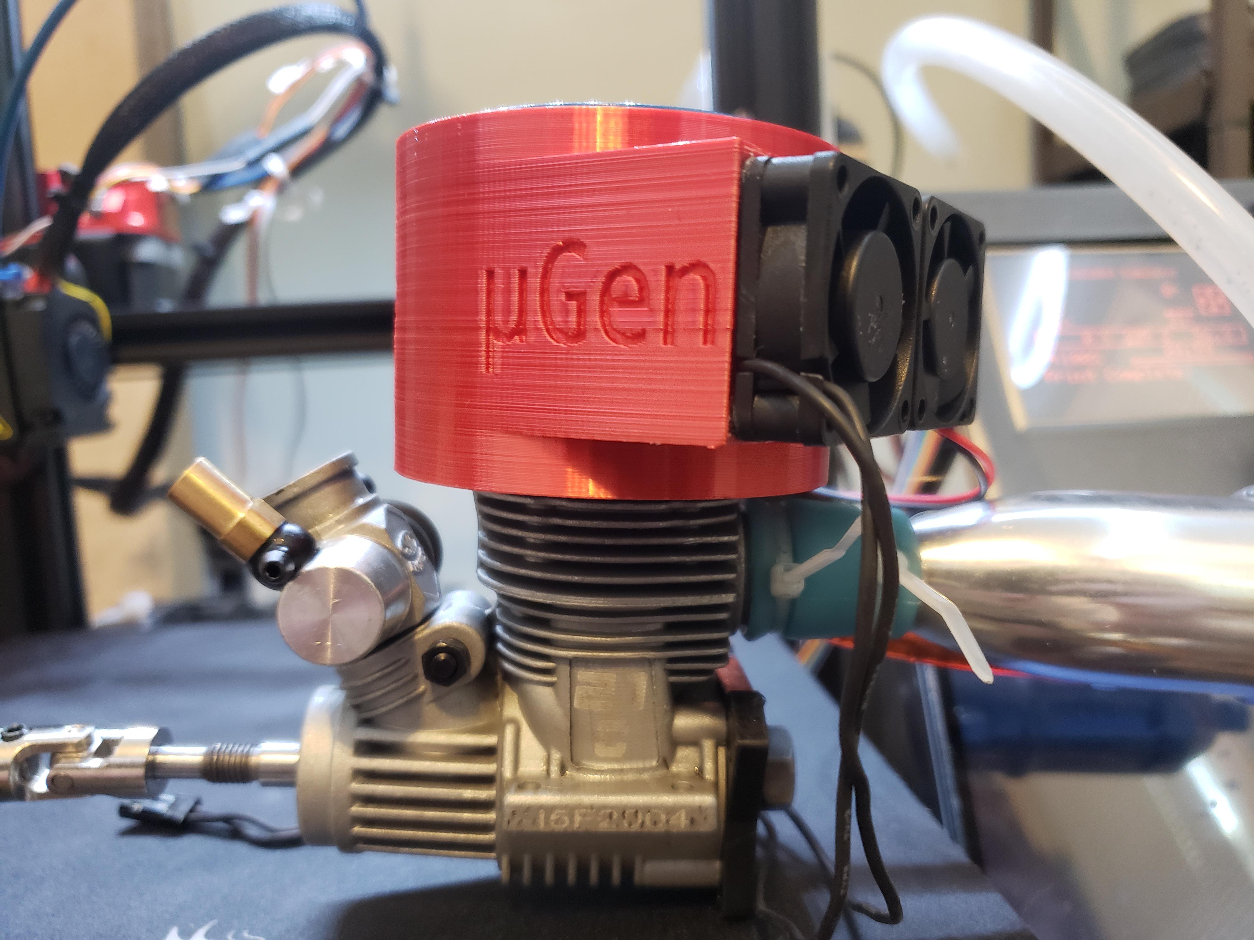 I needed to mount a cooling fan to a nitro engine. This is exactly the