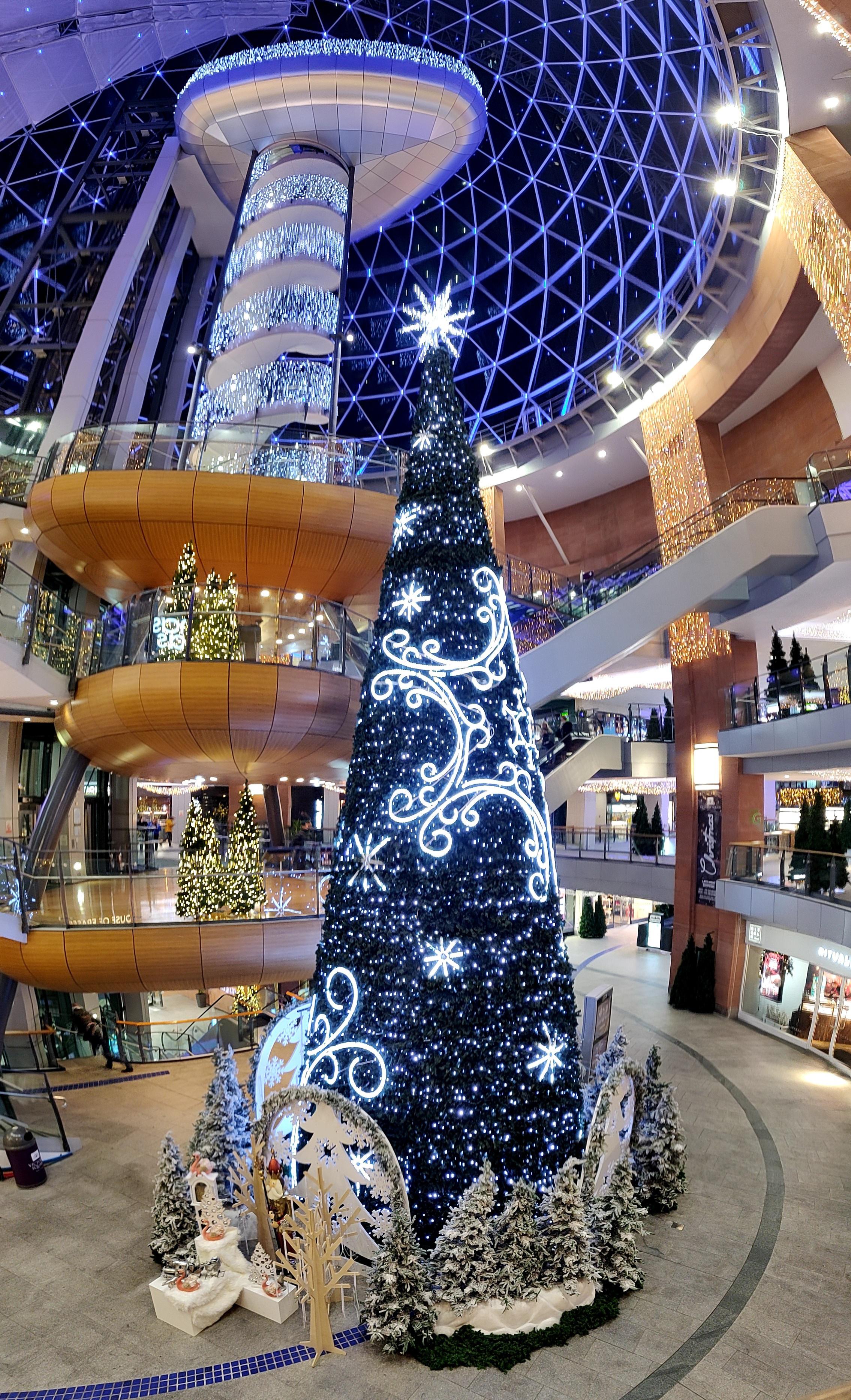 The tree in Victoria Square shopping center in Belfast. r/christmas