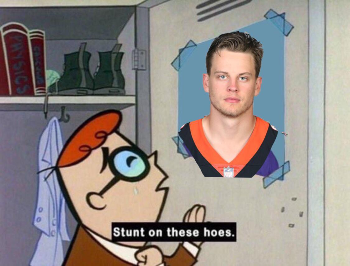 Bengals sub uses "stunt on these hoes" meme, doesn't even bother to