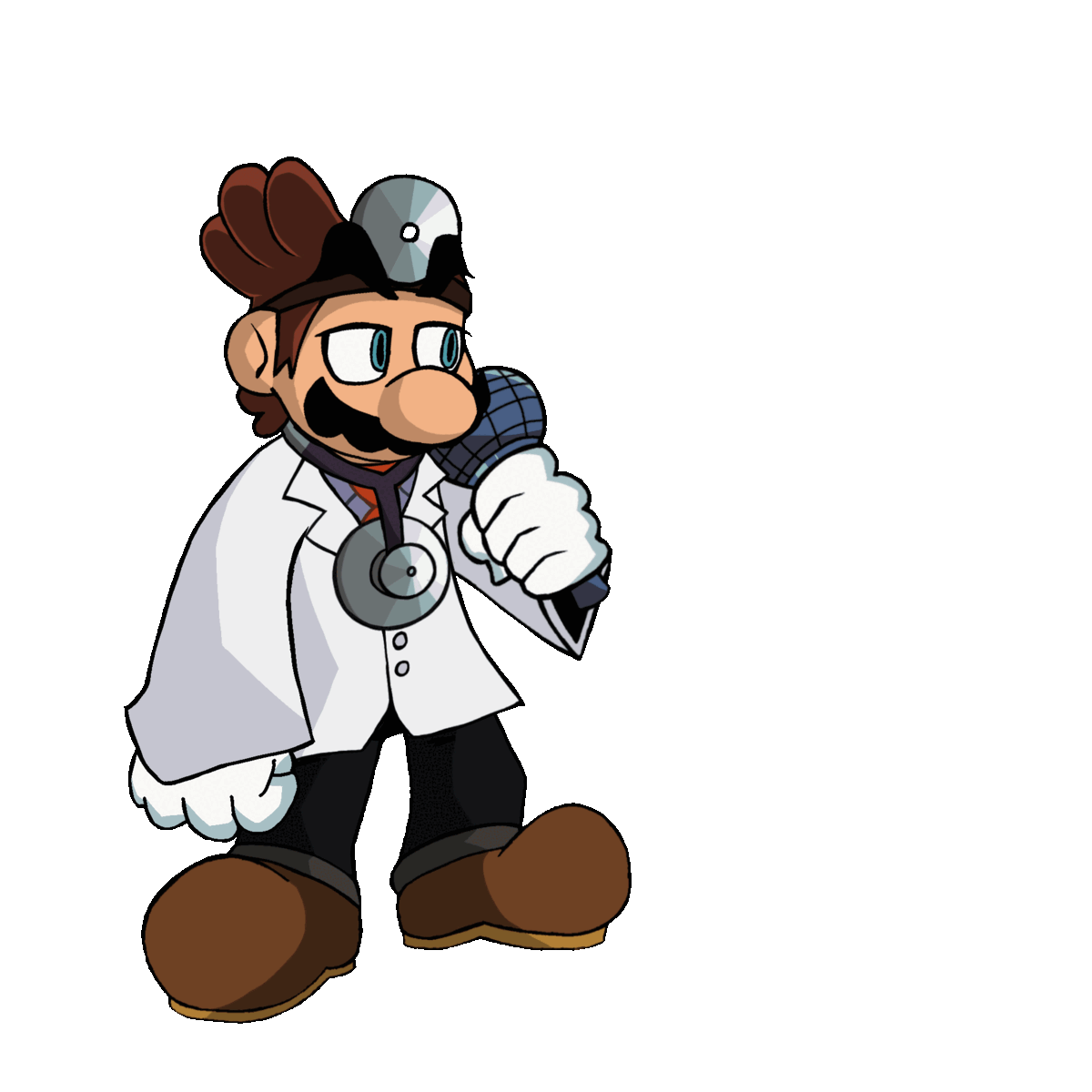 was trying to make an idle sprite for dr. mario, how does it look? r