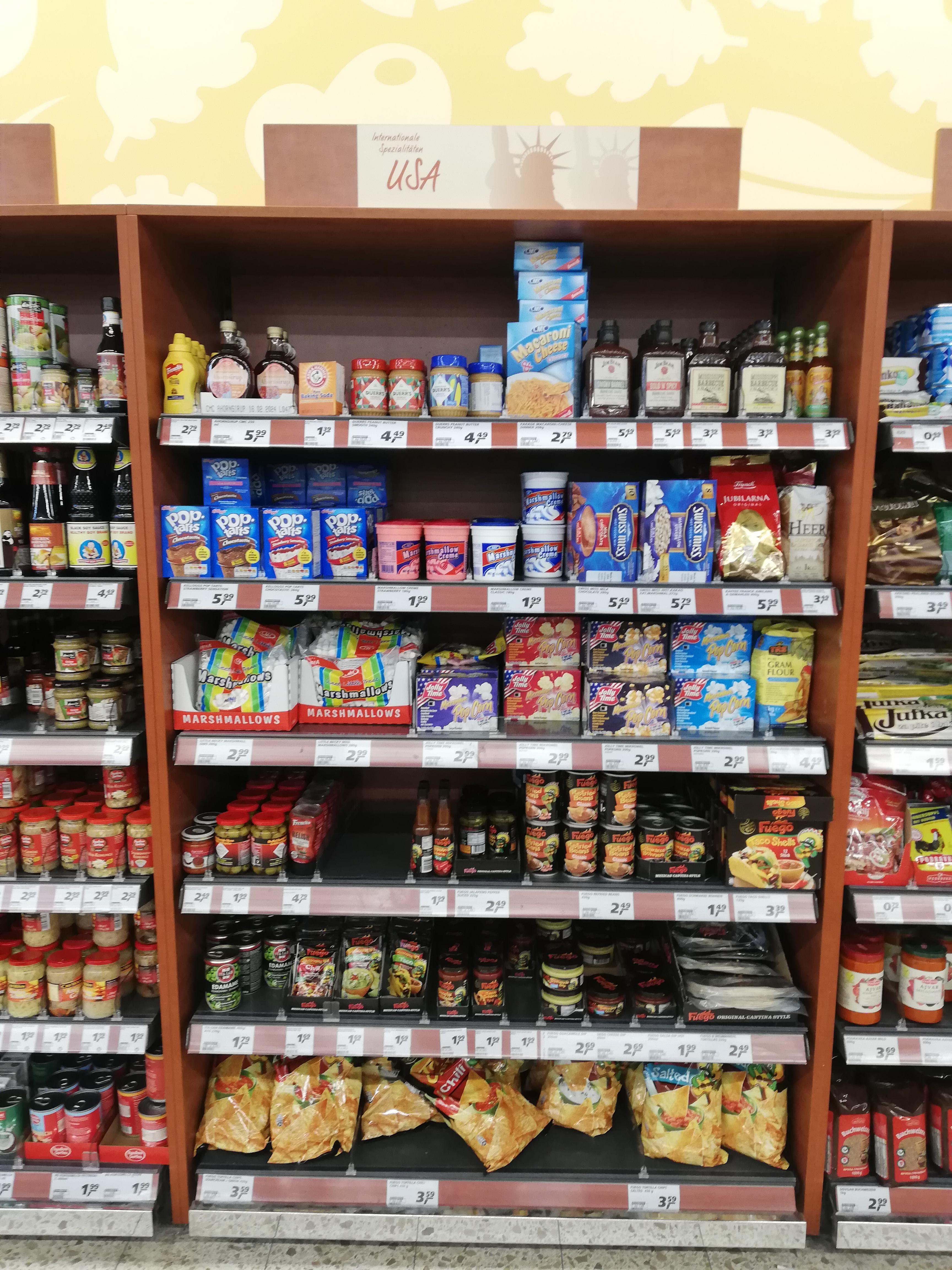 The american compartment in a german supermarket r/funny