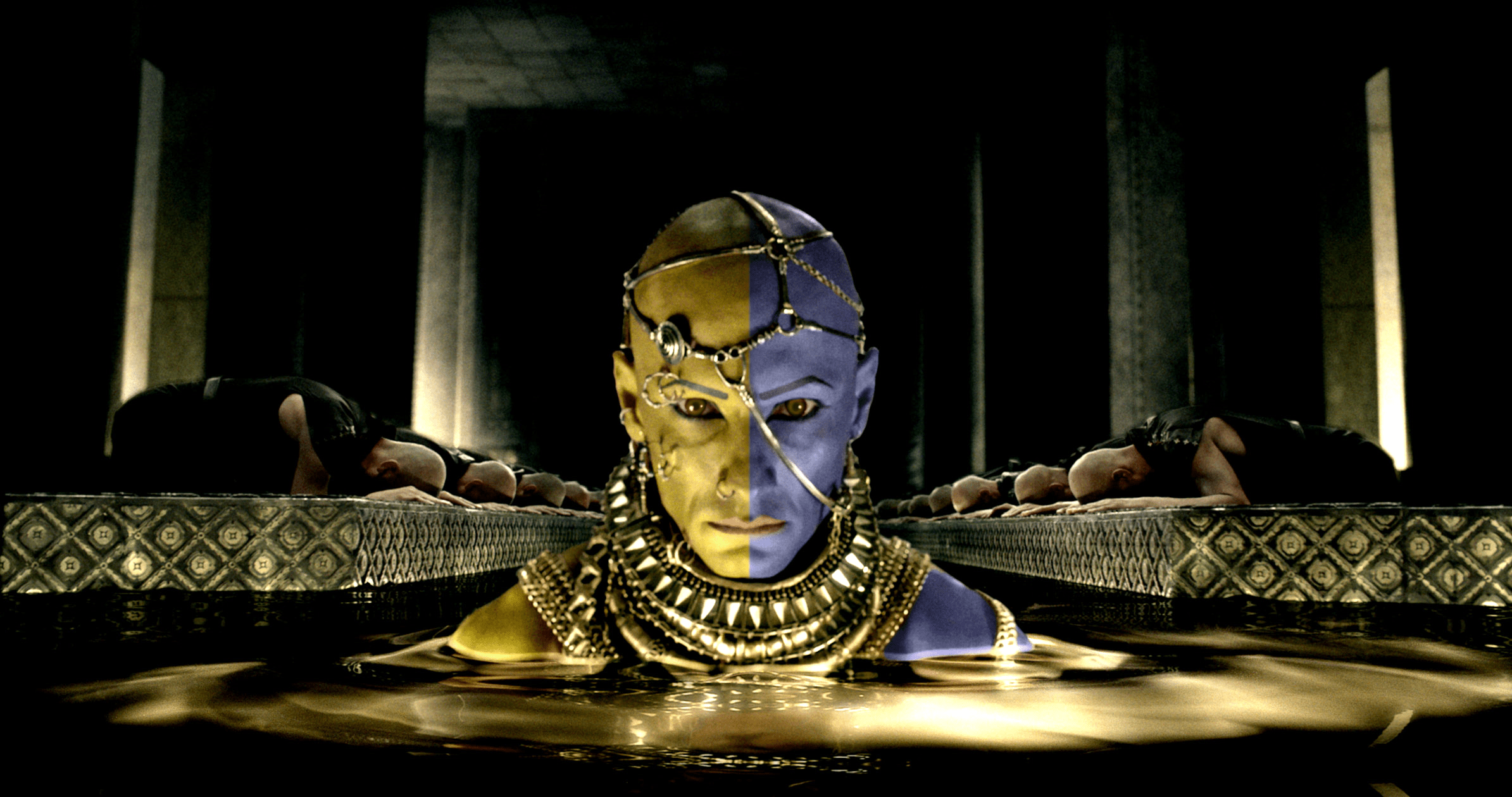 "Please tell me someone has photoshopped Xerxes from 300 to be Vivec
