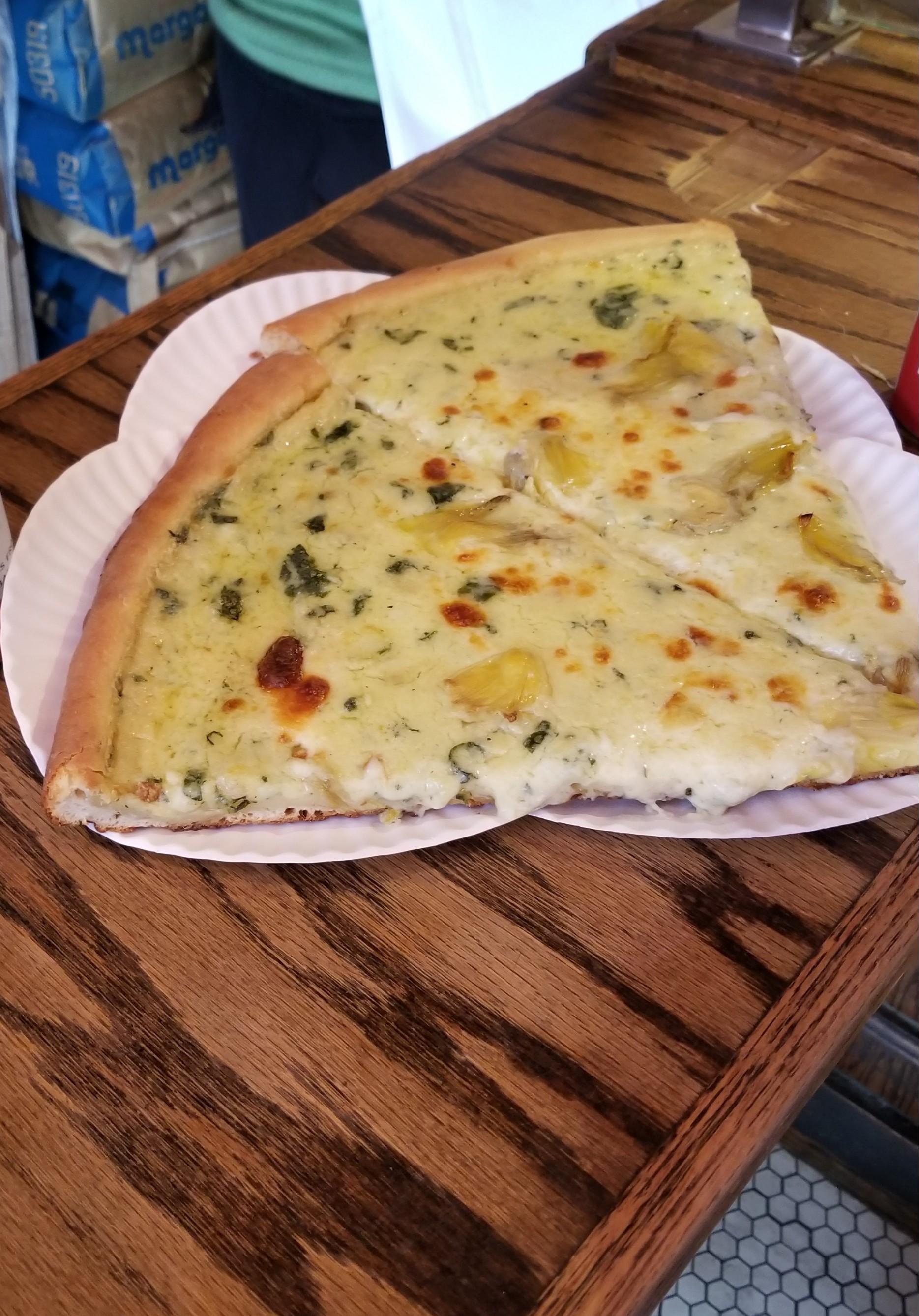 Artichoke slice from Artichoke Basille's Pizza in NYC r/FoodPorn