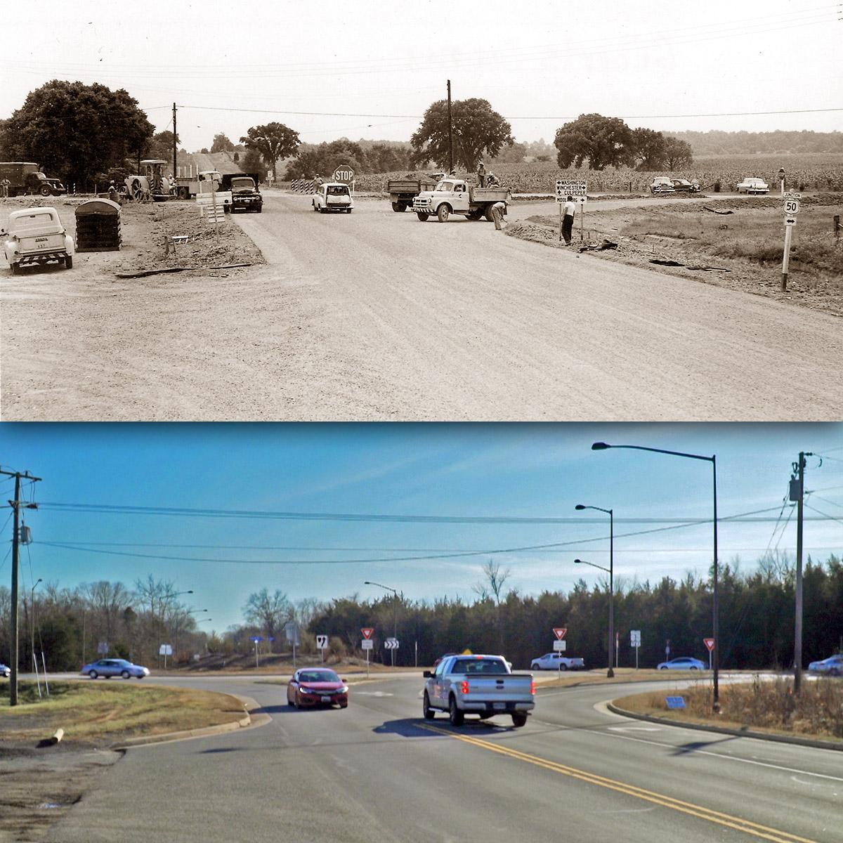 Then and Now — Gilberts Corner, Loudoun County, Virginia r/thenandnow