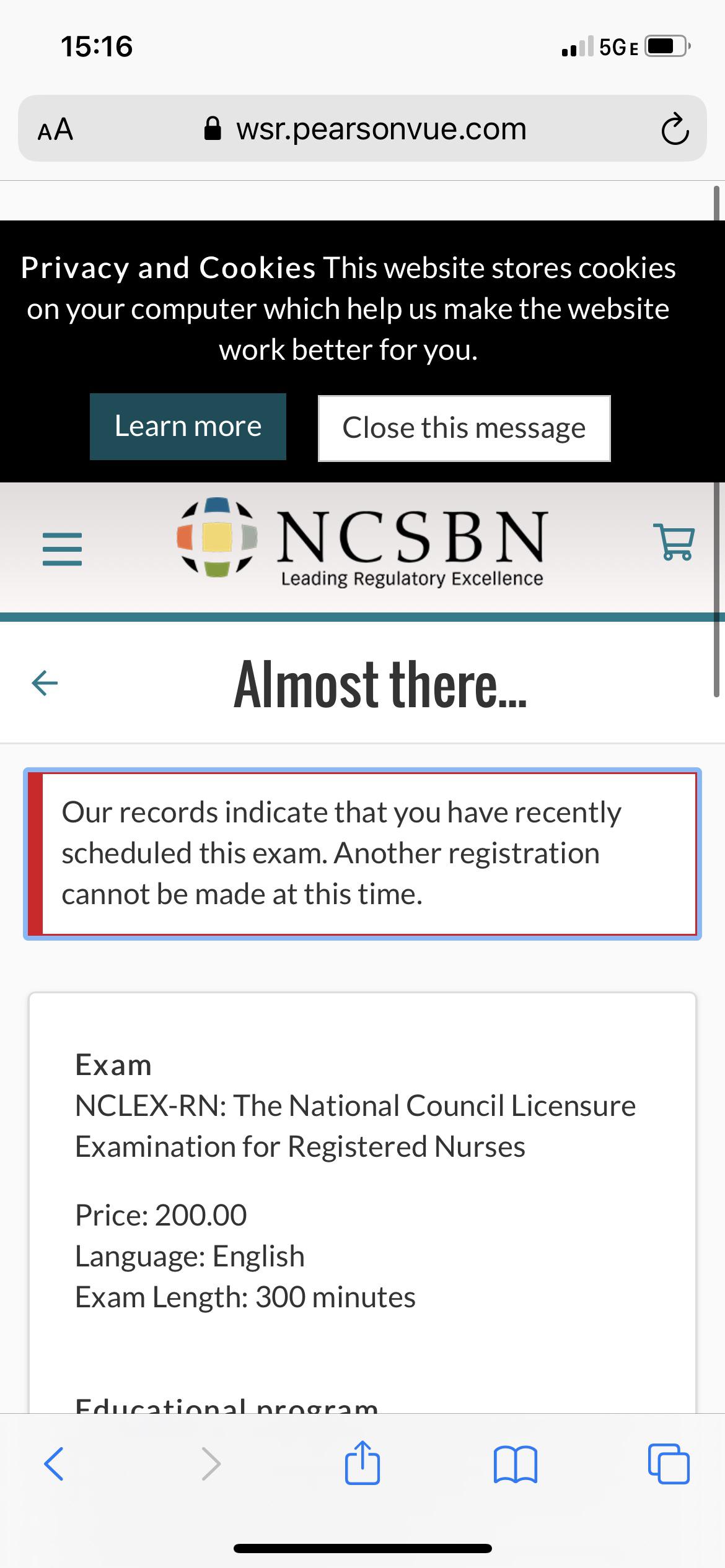 Just took my NCLEX. Stopped at 75. Checked the site after receiving the