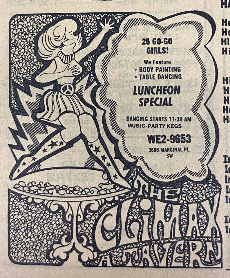 Open in industrial S. Seattle from the mid 60s to mid 70s, this joint