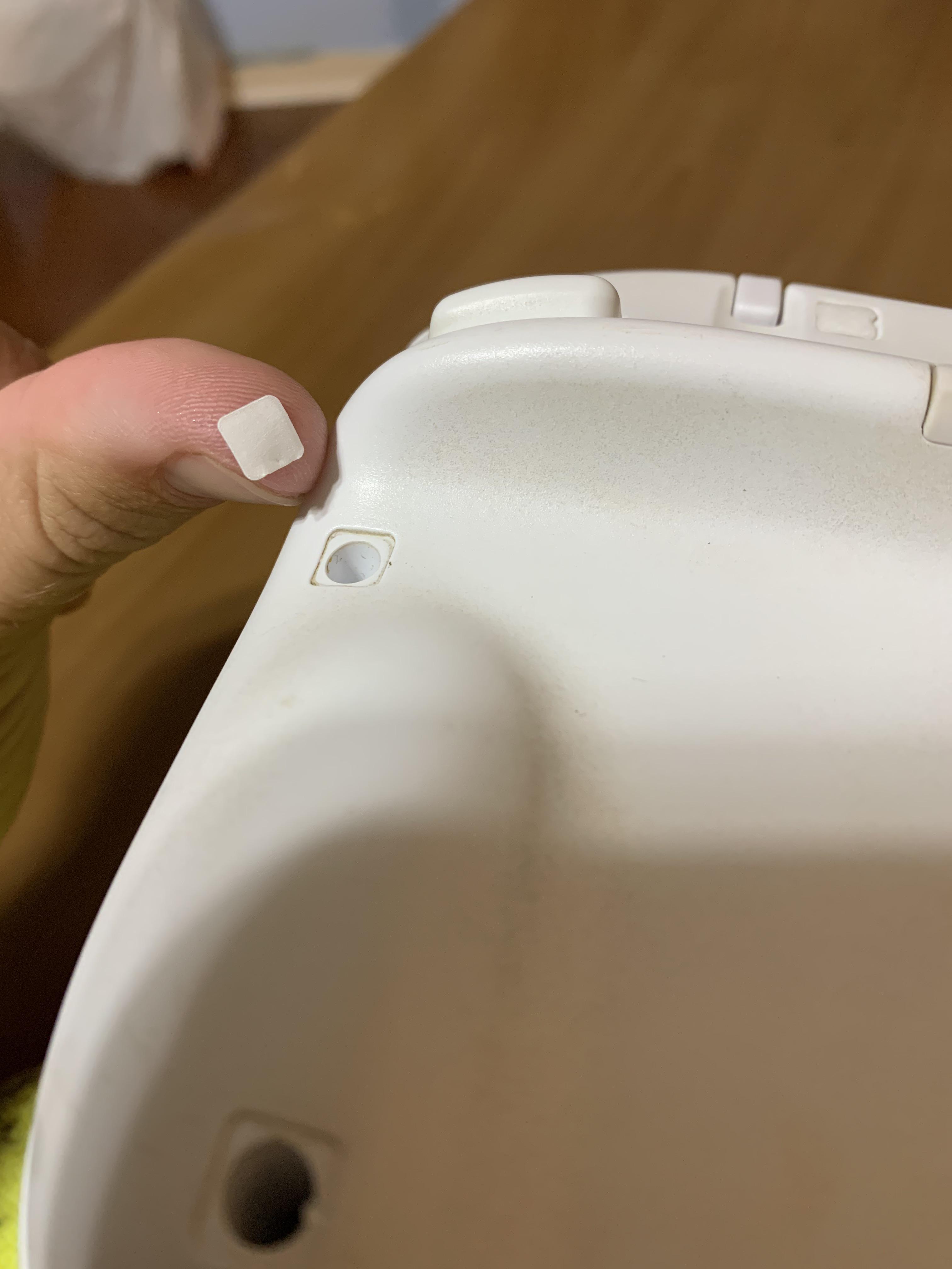 Replacement screw covers for back of Wii U gamepad? Can I reuse these