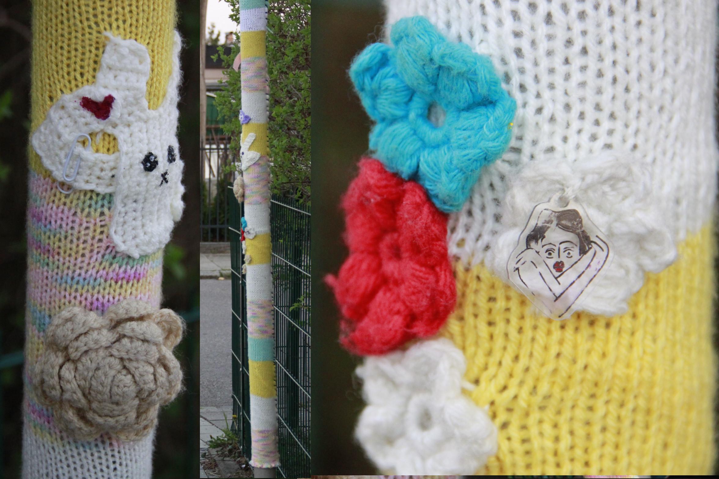 Happy Easter! (I know it´s tomorrow, but i made a easter yarn bombing