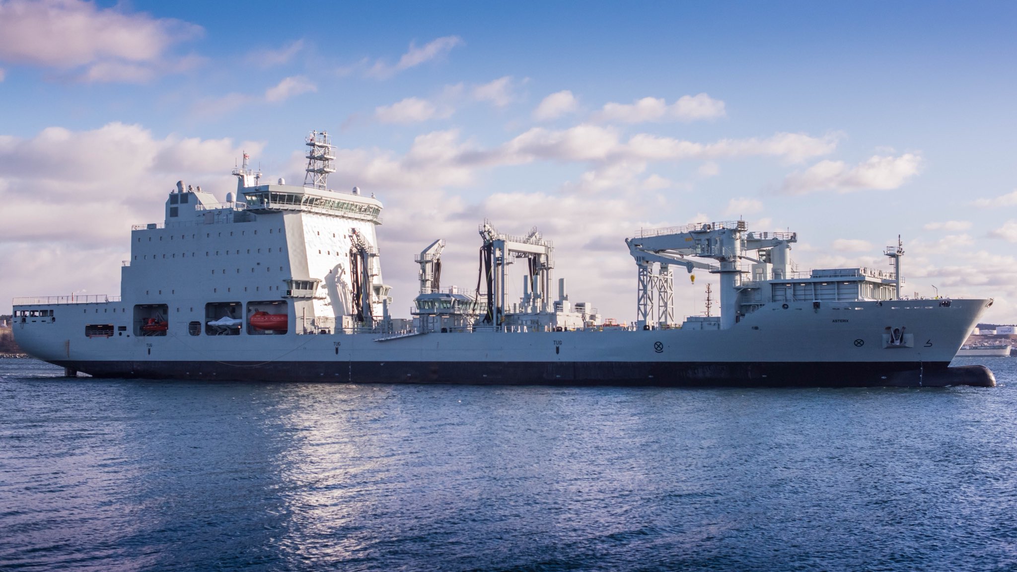 Royal Canadian Navy auxiliary replenishment vessel "Asterix", former