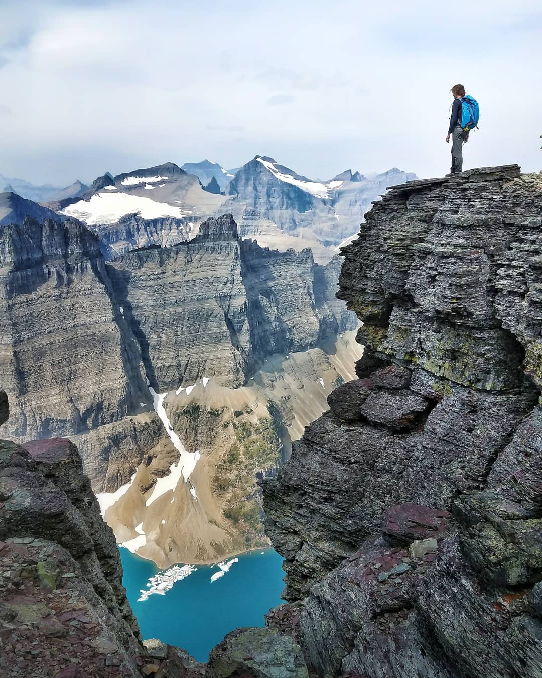 From Mount Wilbur, overlooking Iceberg Lake, Glacier National Park