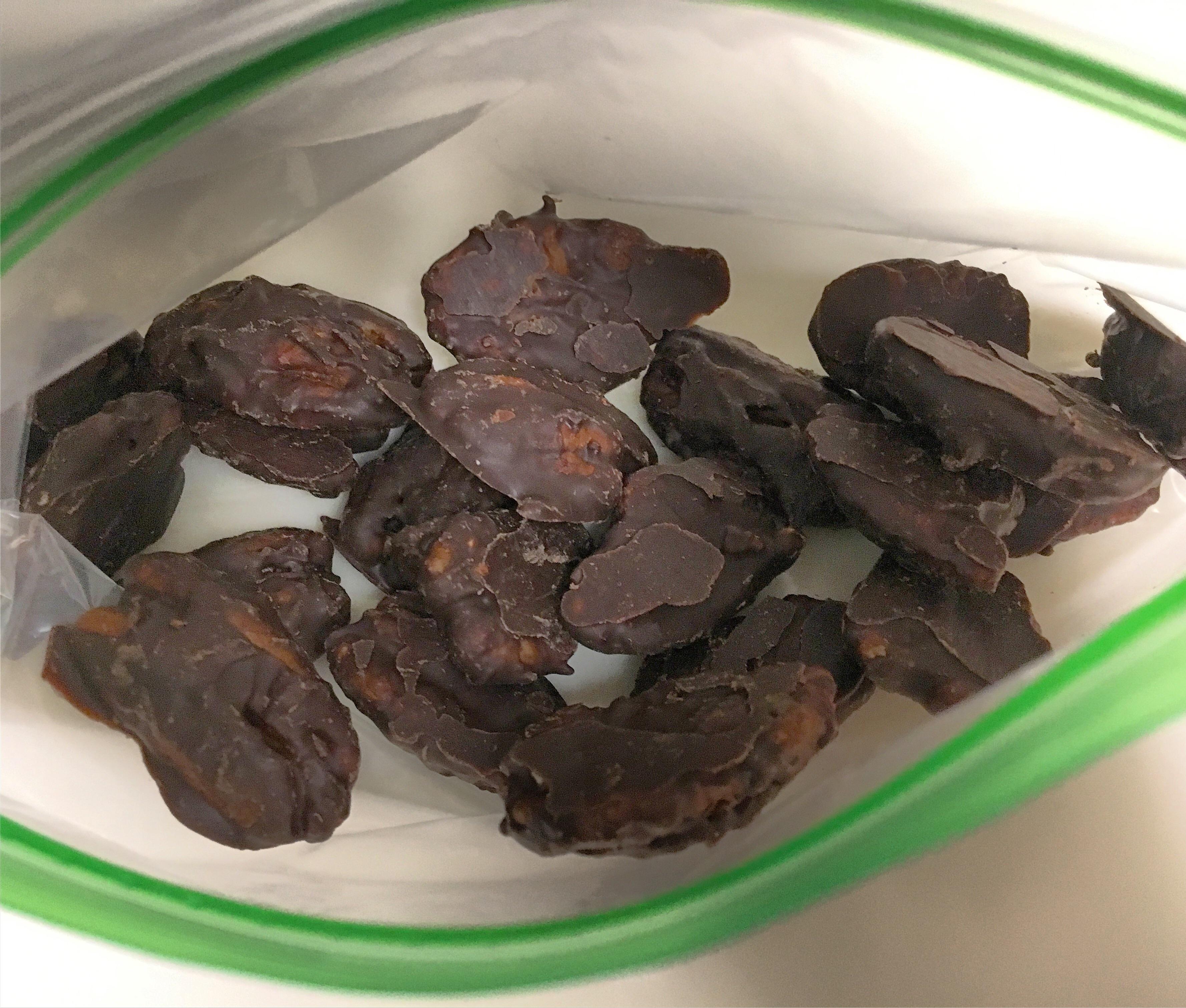 Keto Snacks Chocolate Covered Pecans! Macros per 1/2 cup Fat 18