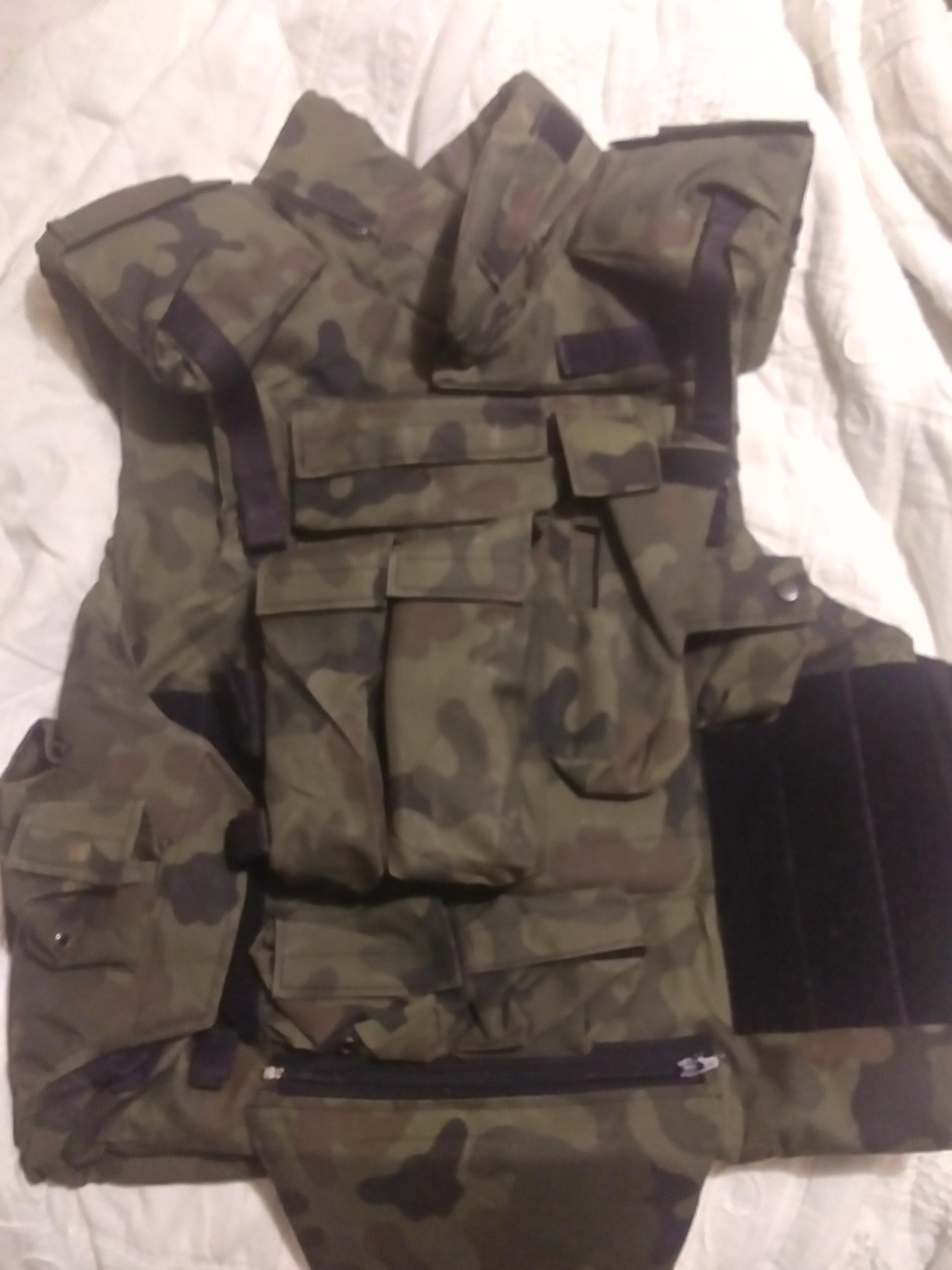 My Polish military surplus OLV body armor vest, with kevlar and steel