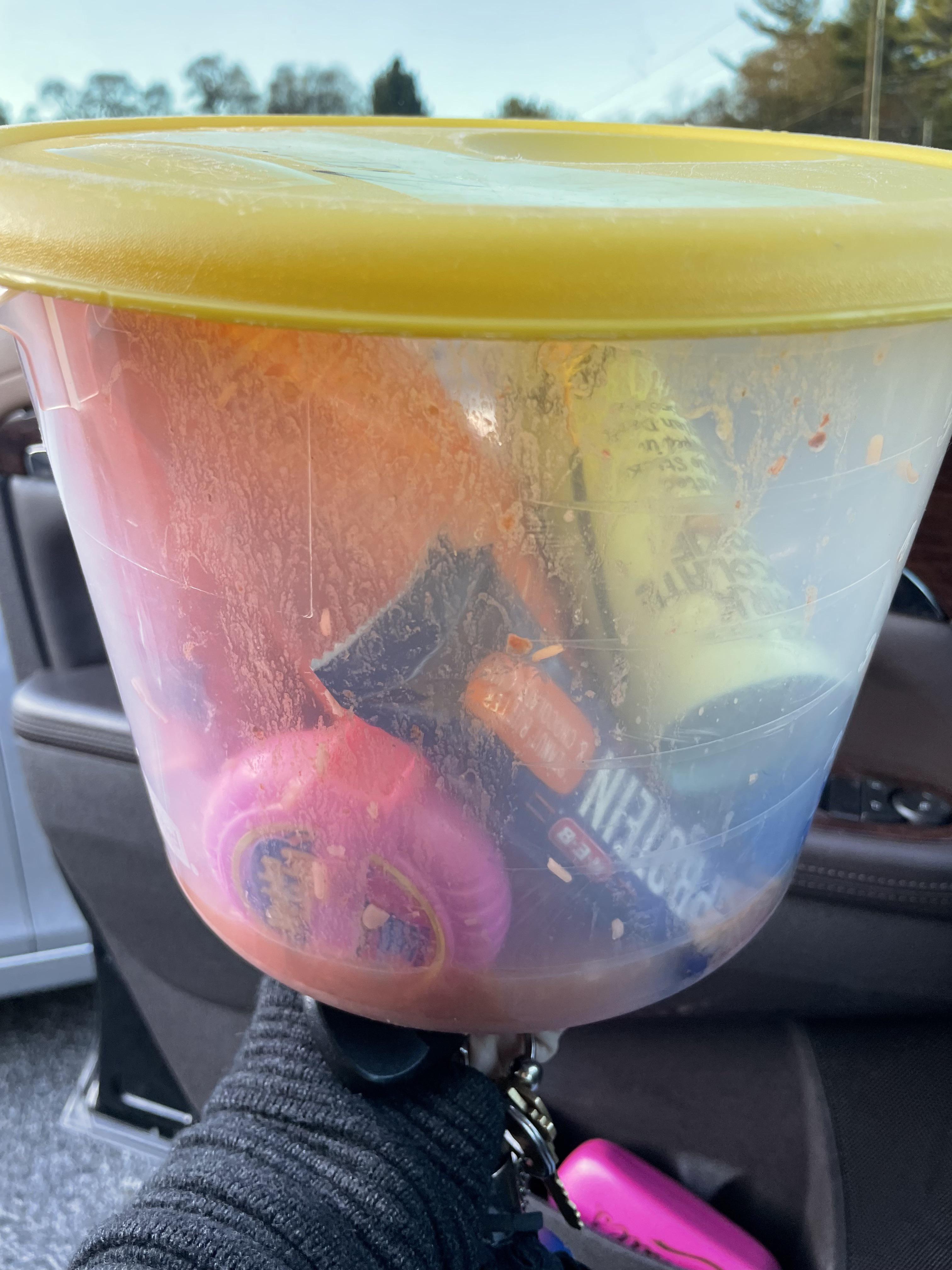 Good Moms fill a snack bucket for road trips… Better Moms ask everyone